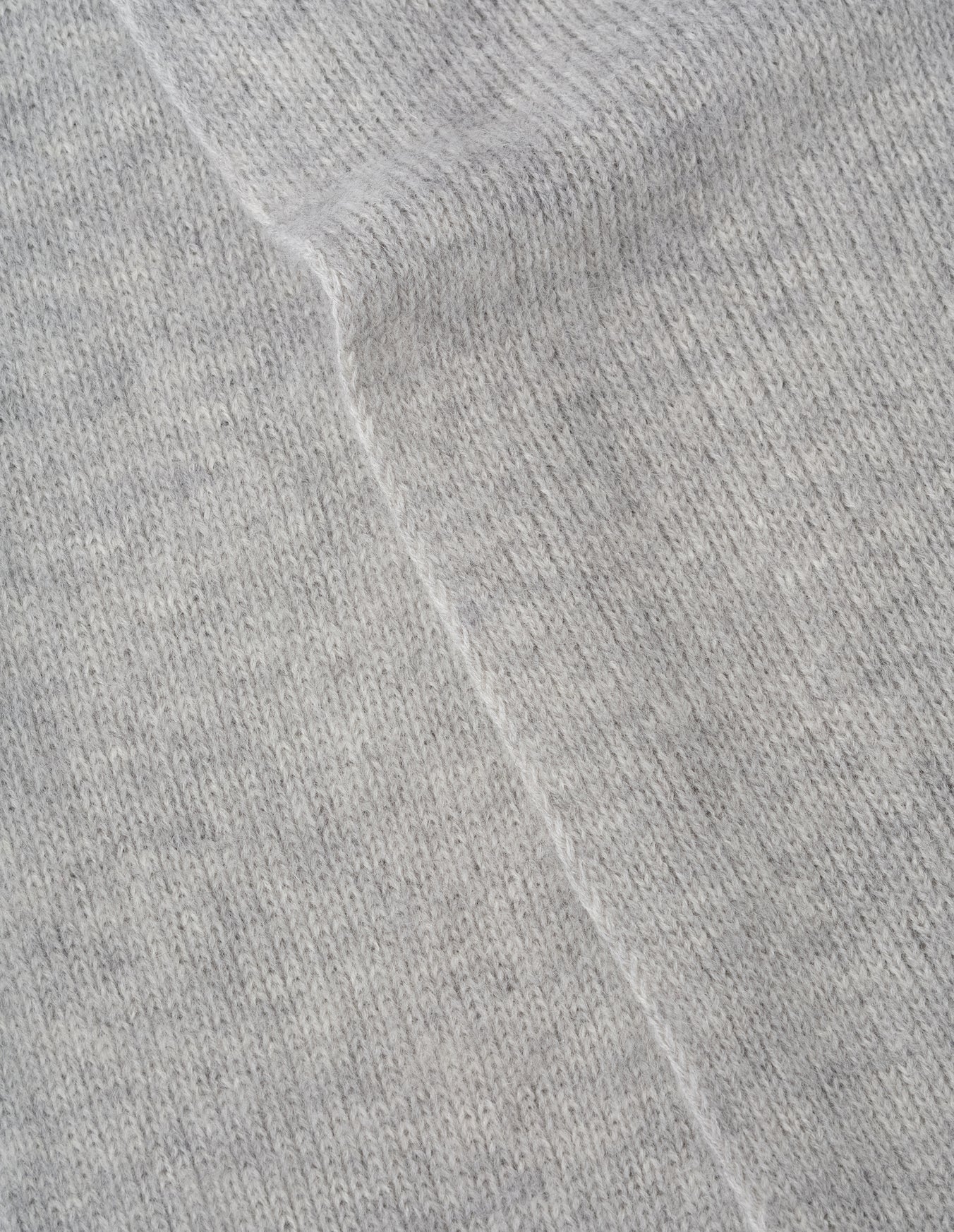 Brushed Scarf Soft Shetland Wool - Light Grey