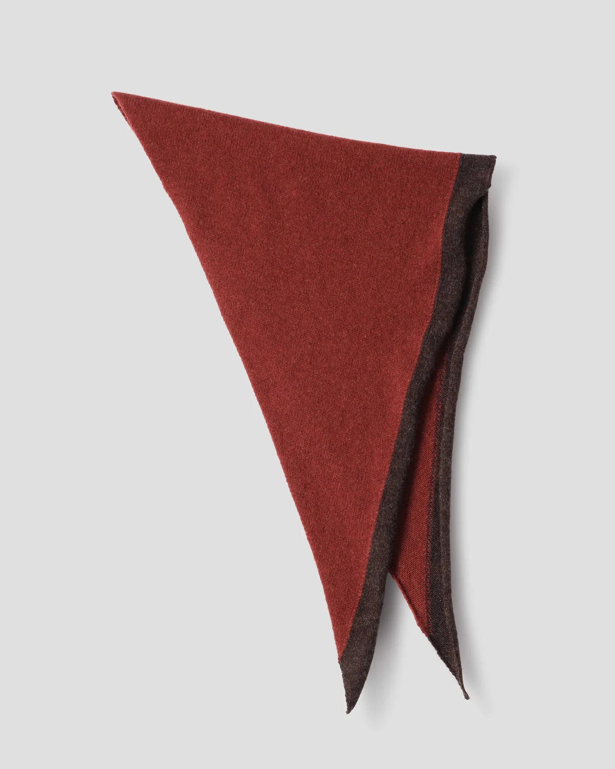 Tipped Scout Scarf Lambswool - Sienna / Mahogany