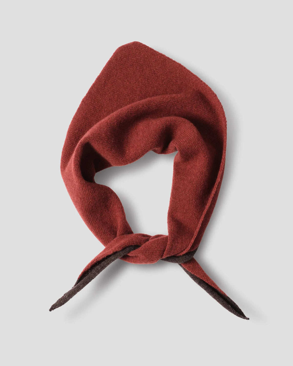 Tipped Scout Scarf Lambswool - Sienna / Mahogany