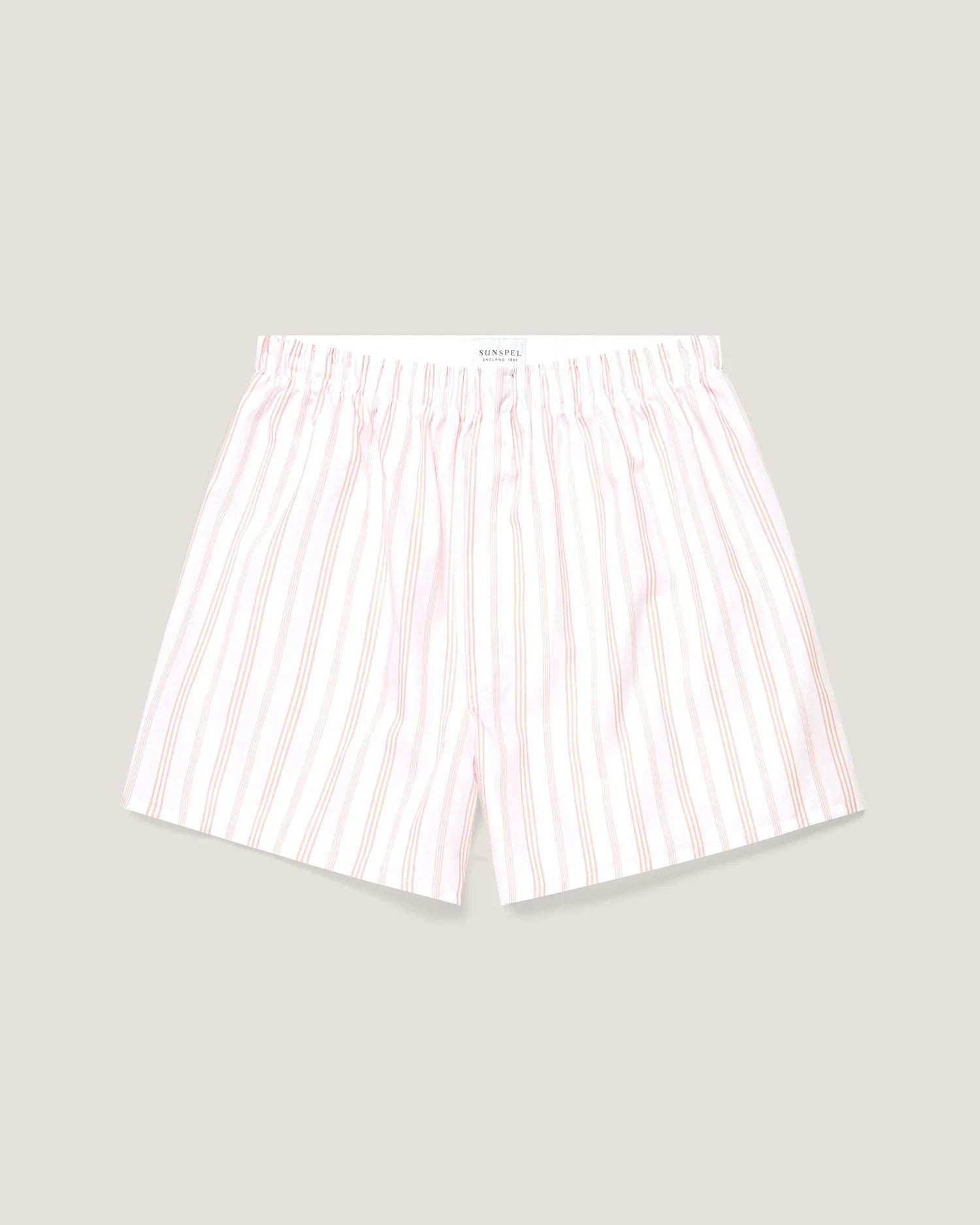 Classic Boxer Shorts - Pale Pink Stripe