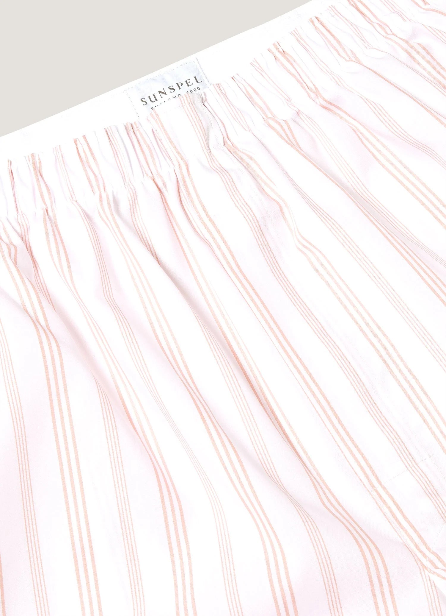 Classic Boxer Shorts - Pale Pink Stripe