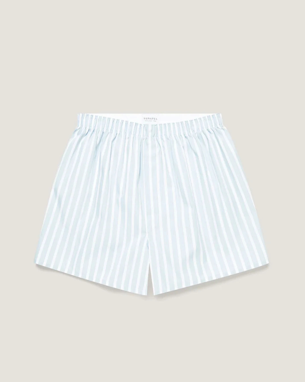 Classic Boxer Short - Sky Blue Bar Stripe