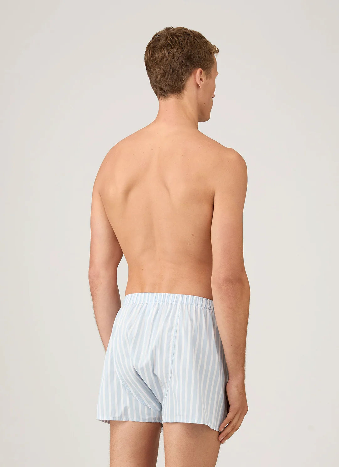Classic Boxer Short - Sky Blue Bar Stripe