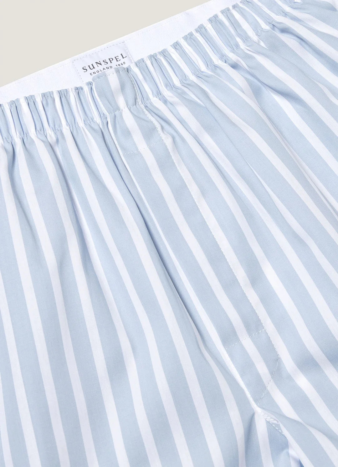 Classic Boxer Short - Sky Blue Bar Stripe