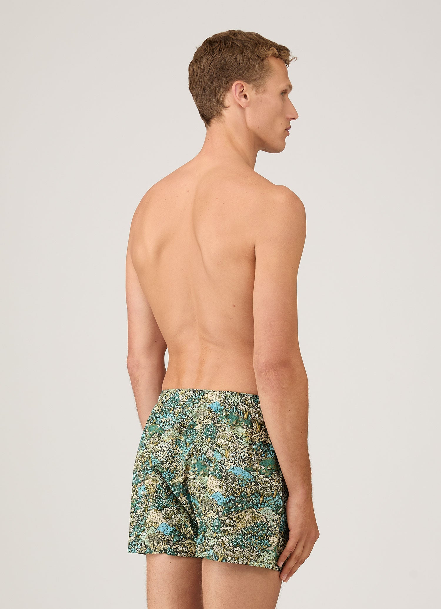 Classic Boxer Shorts in Liberty Fabric - Hillside Green