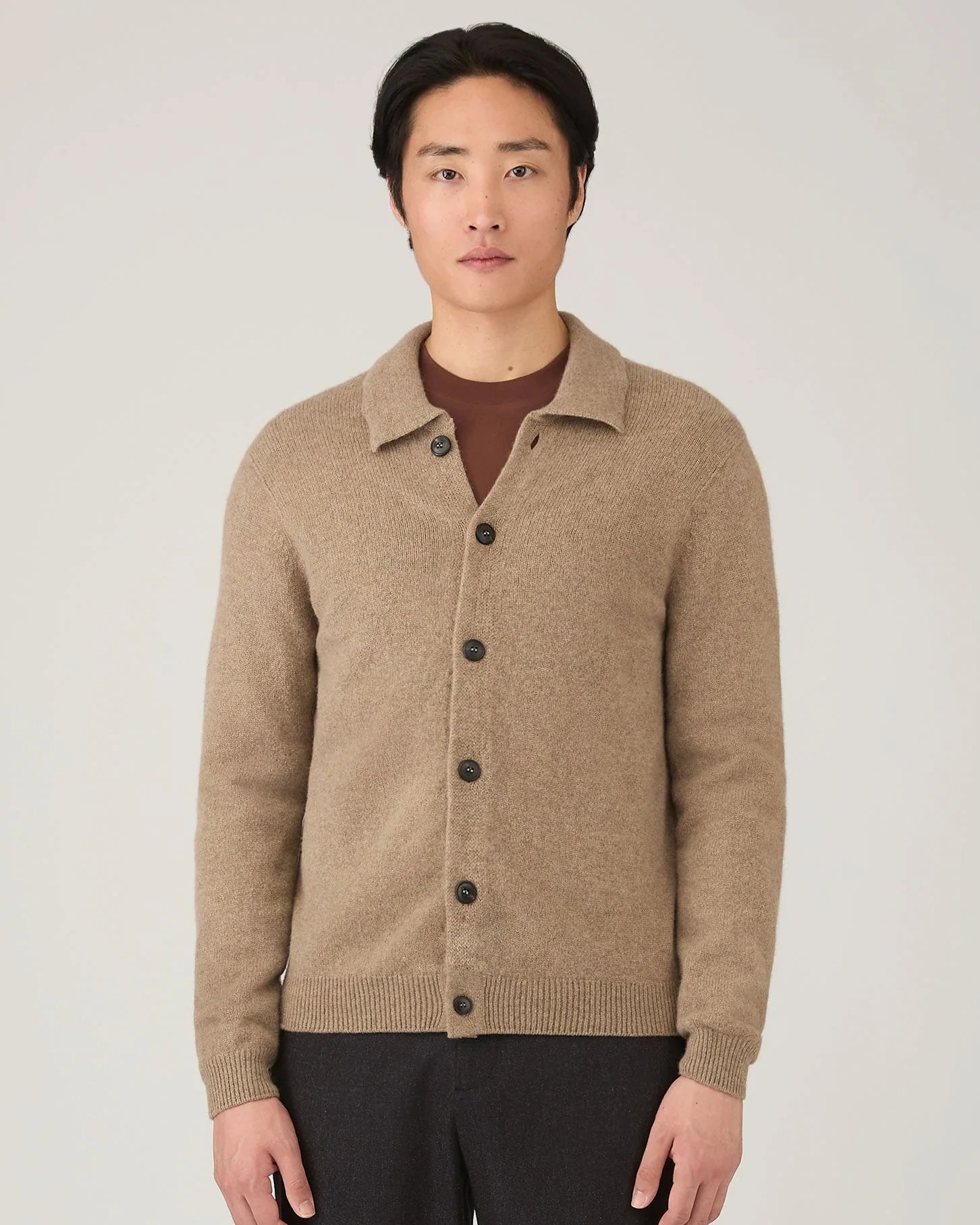 Lambswool Cardigan - Sandstone