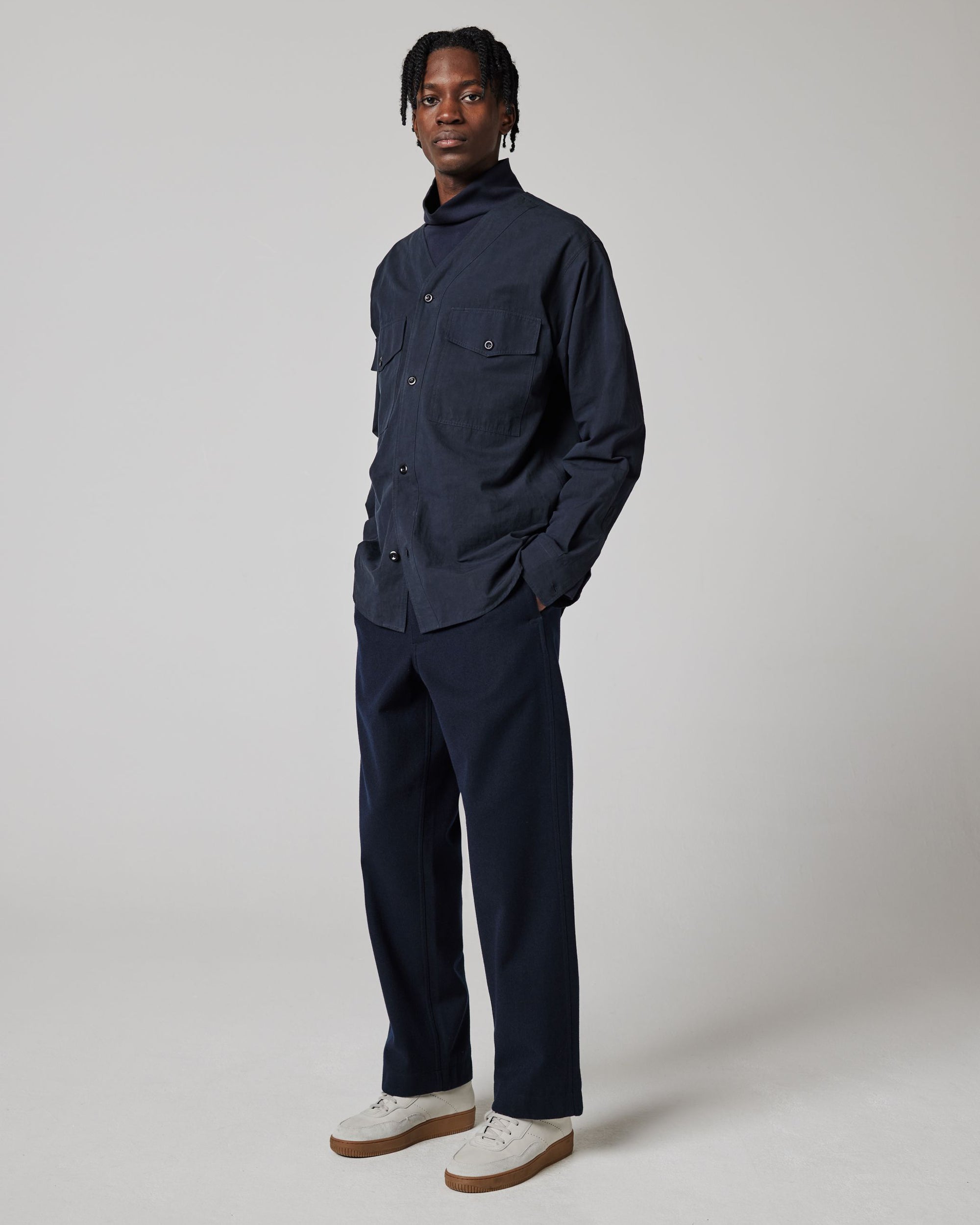 Scout Shirt Cotton Linen Plainweave - Ink