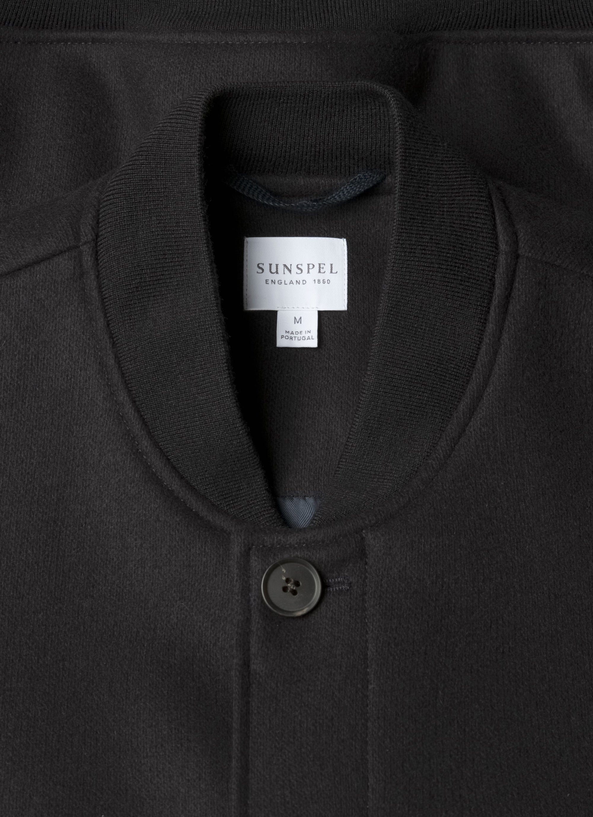 Wool Bomber Jacket - Navy