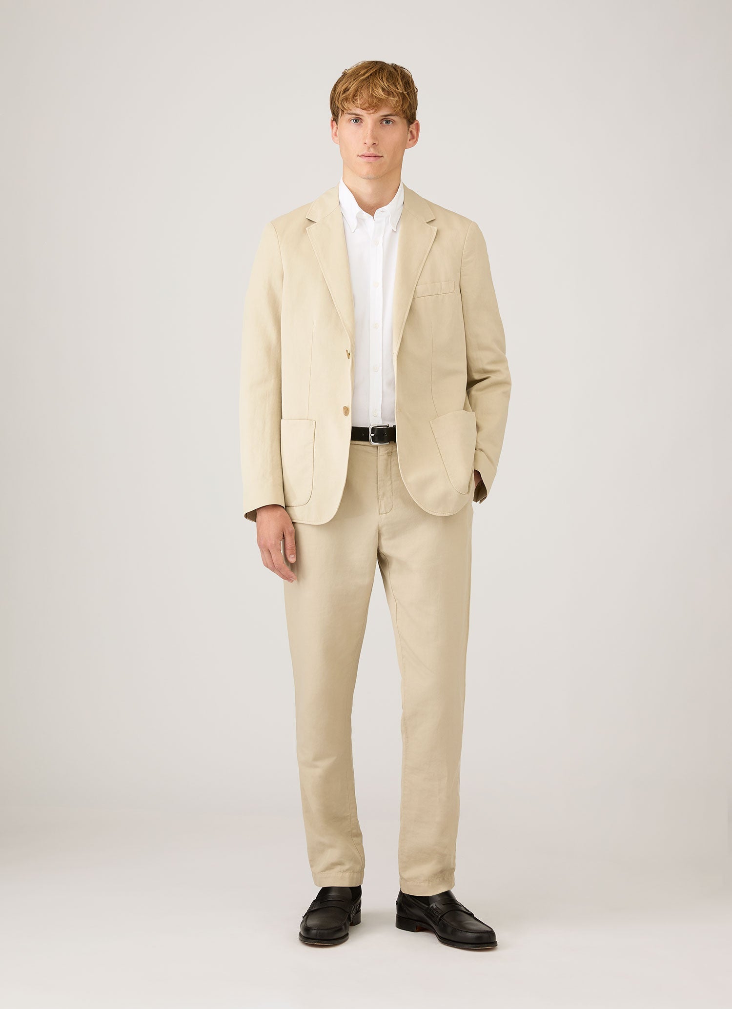 Cotton Linen Blazer - Hazelwood