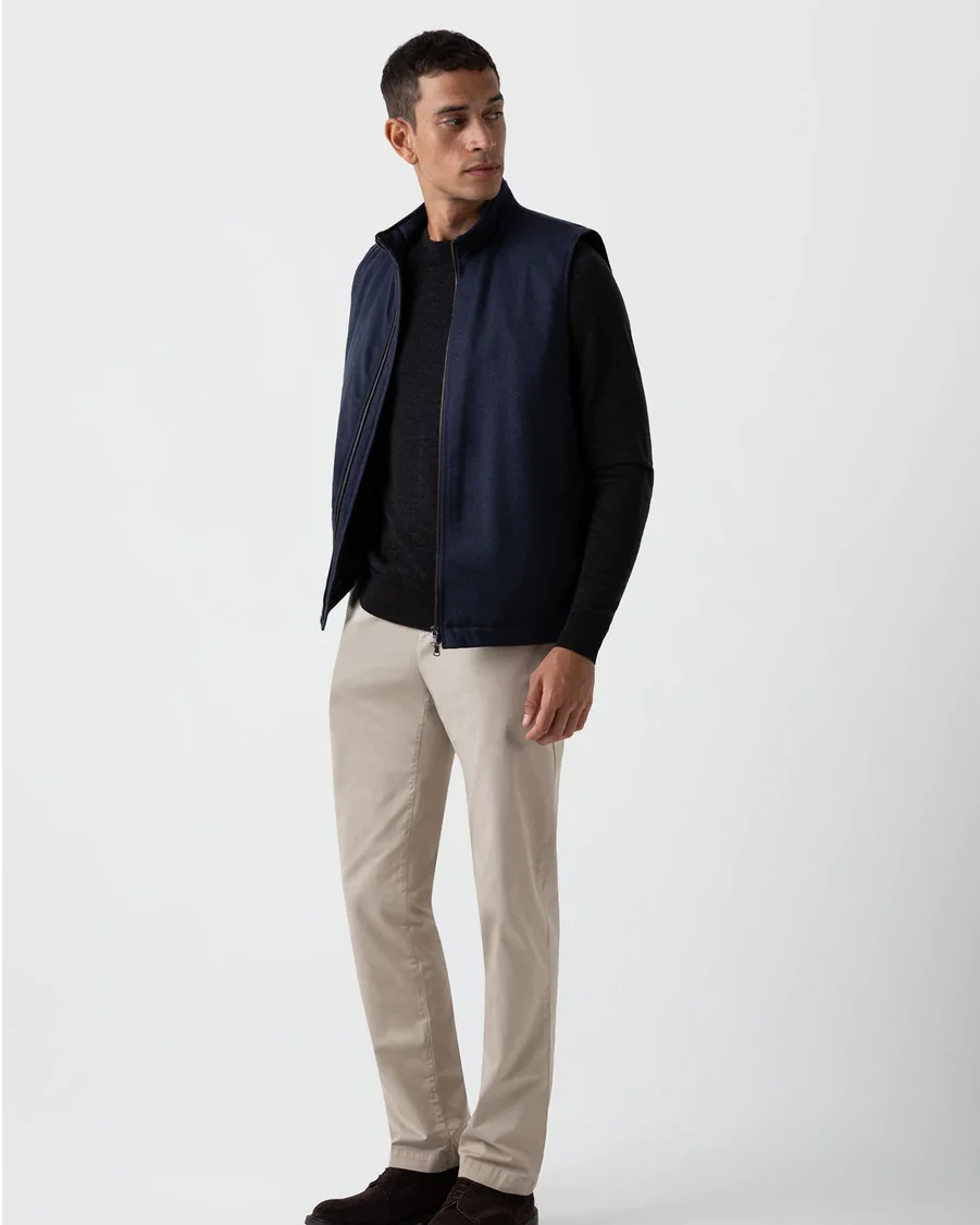 Merino Crew Neck Jumper - Charcoal Melange
