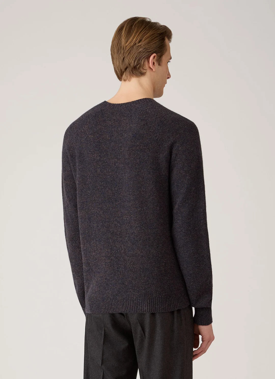 Lambswool Crewneck - Midnight Navy Twist