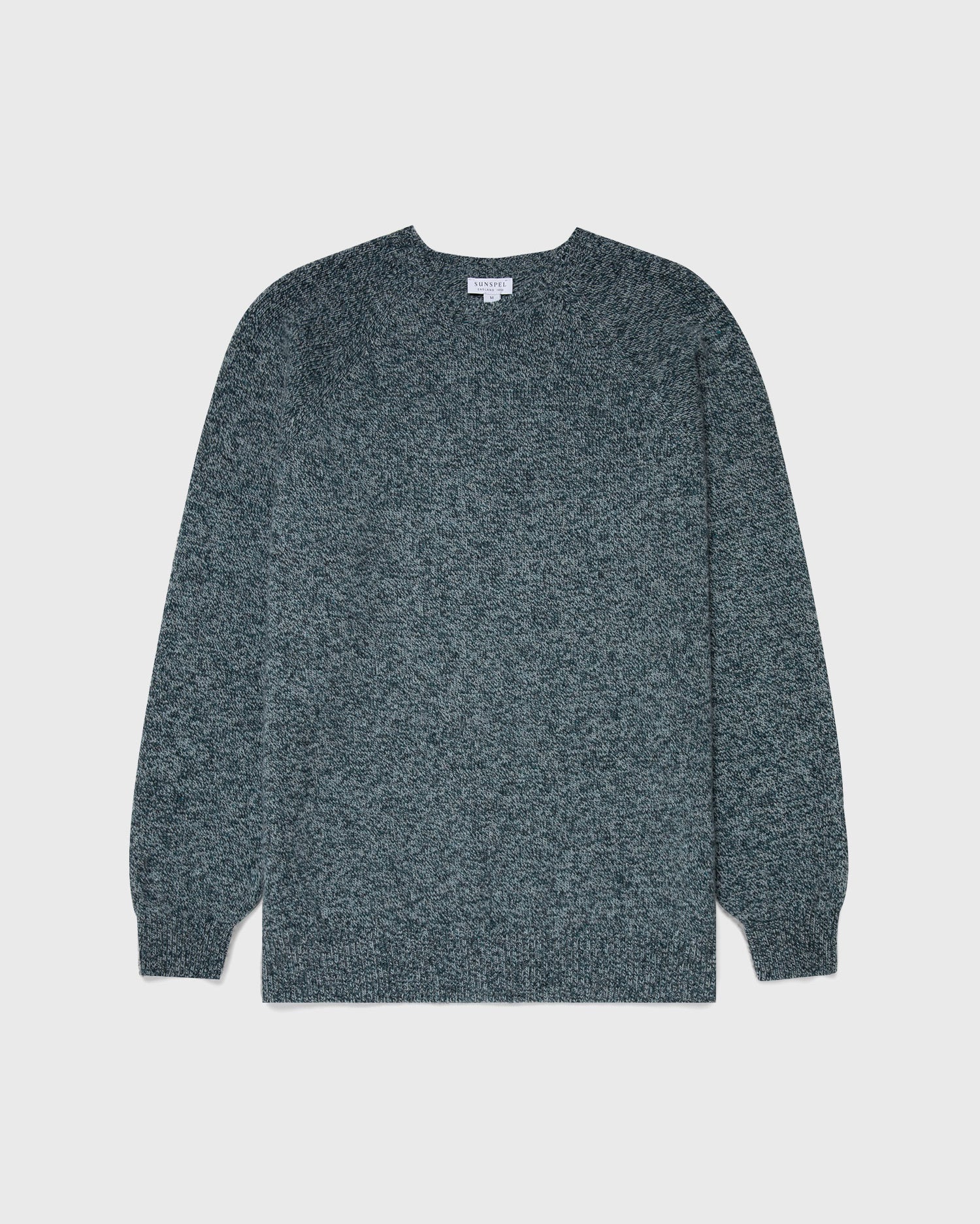 Lambswool Crew Neck - Green Sage Twist