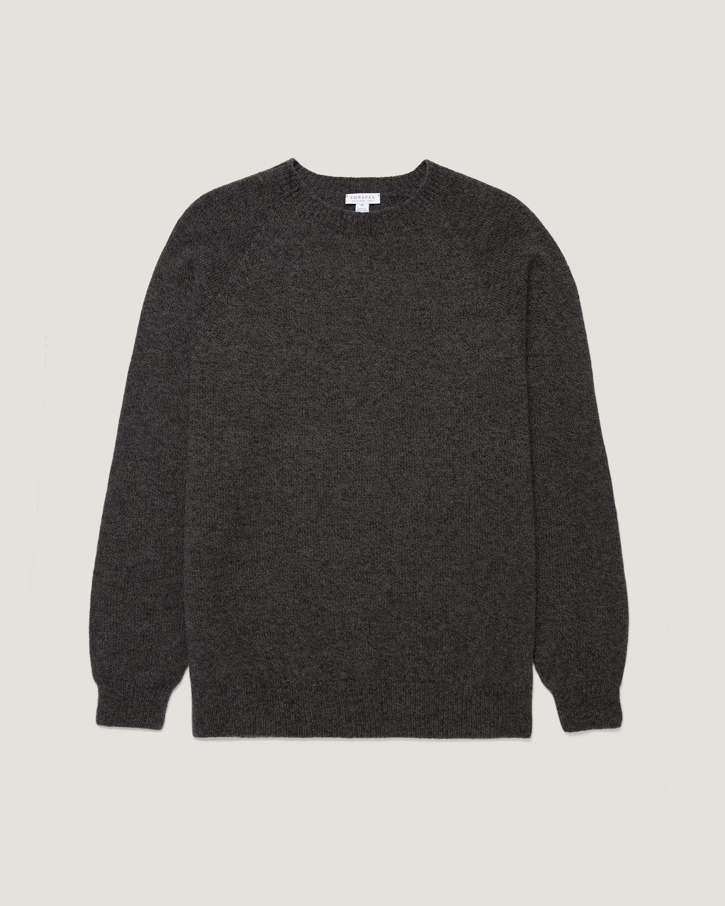 Lambswool Crew Neck - Dark Green Twist