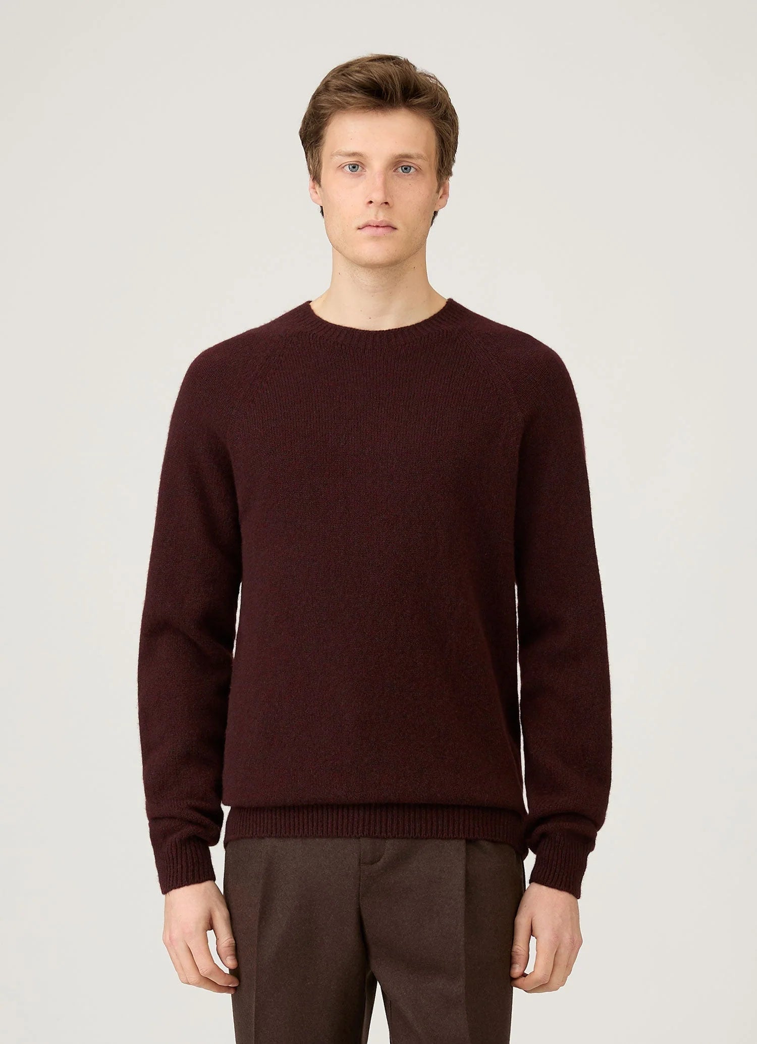 Lambswool Crew Neck - Bakelite Twist