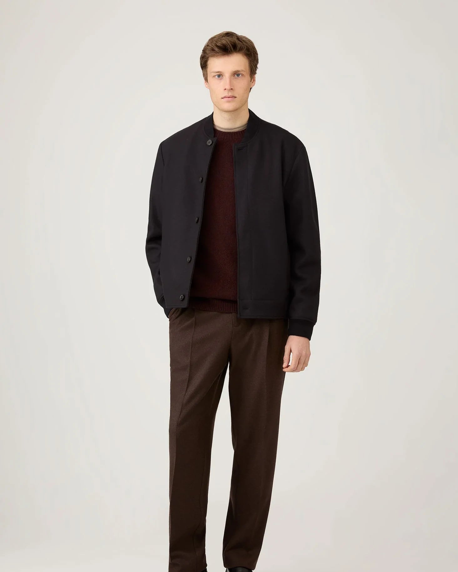 Lambswool Crew Neck - Bakelite Twist