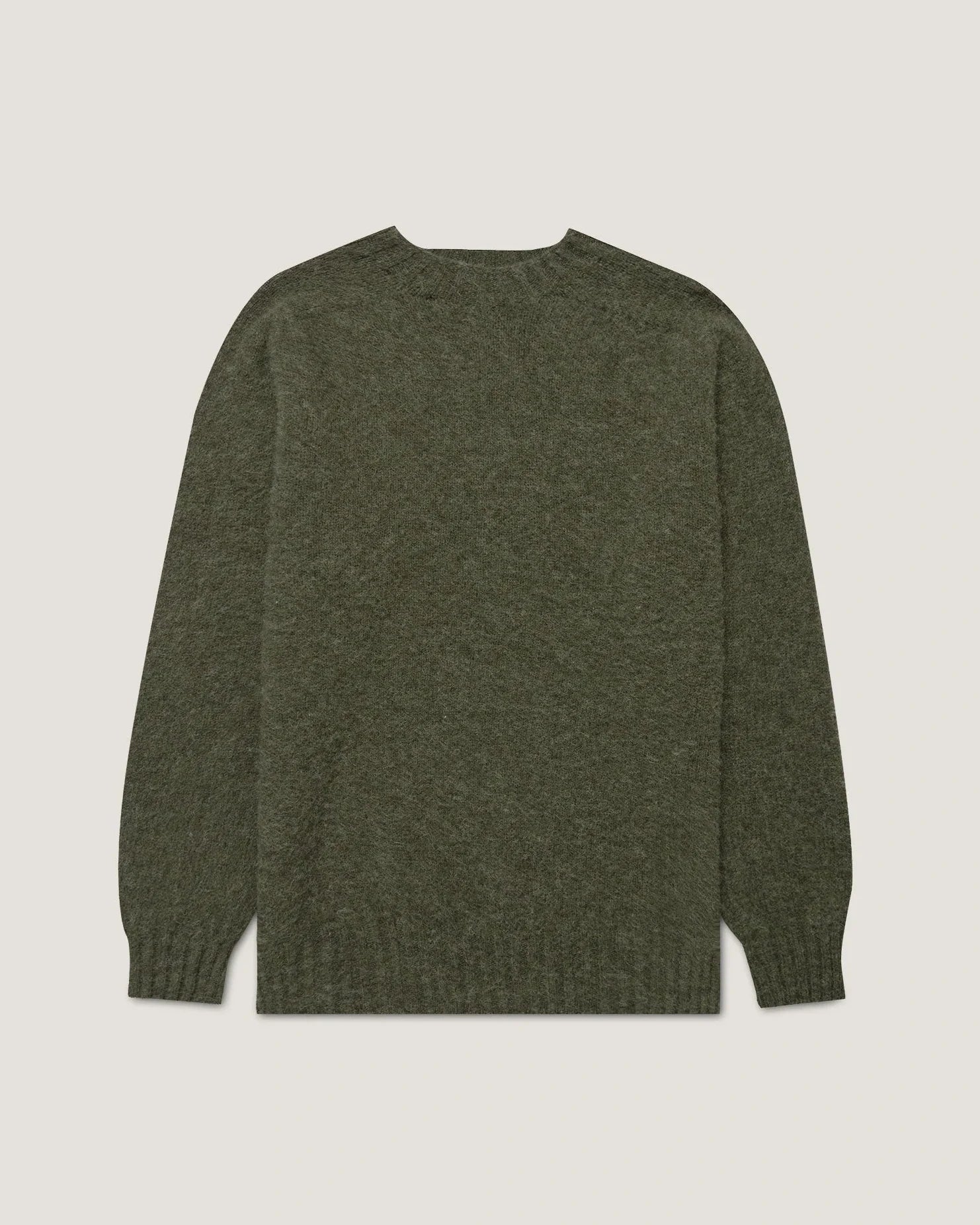 Brushed Shetland Crew Neck - Sea Moss
