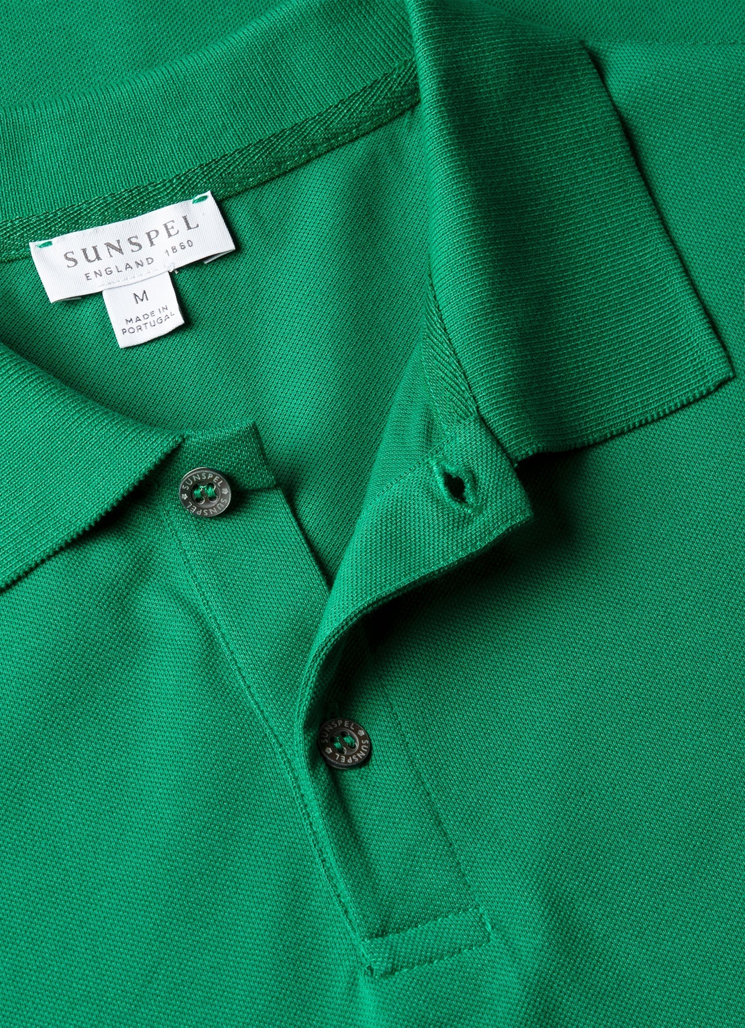Piqué Cotton Polo Shirt - Bright Green