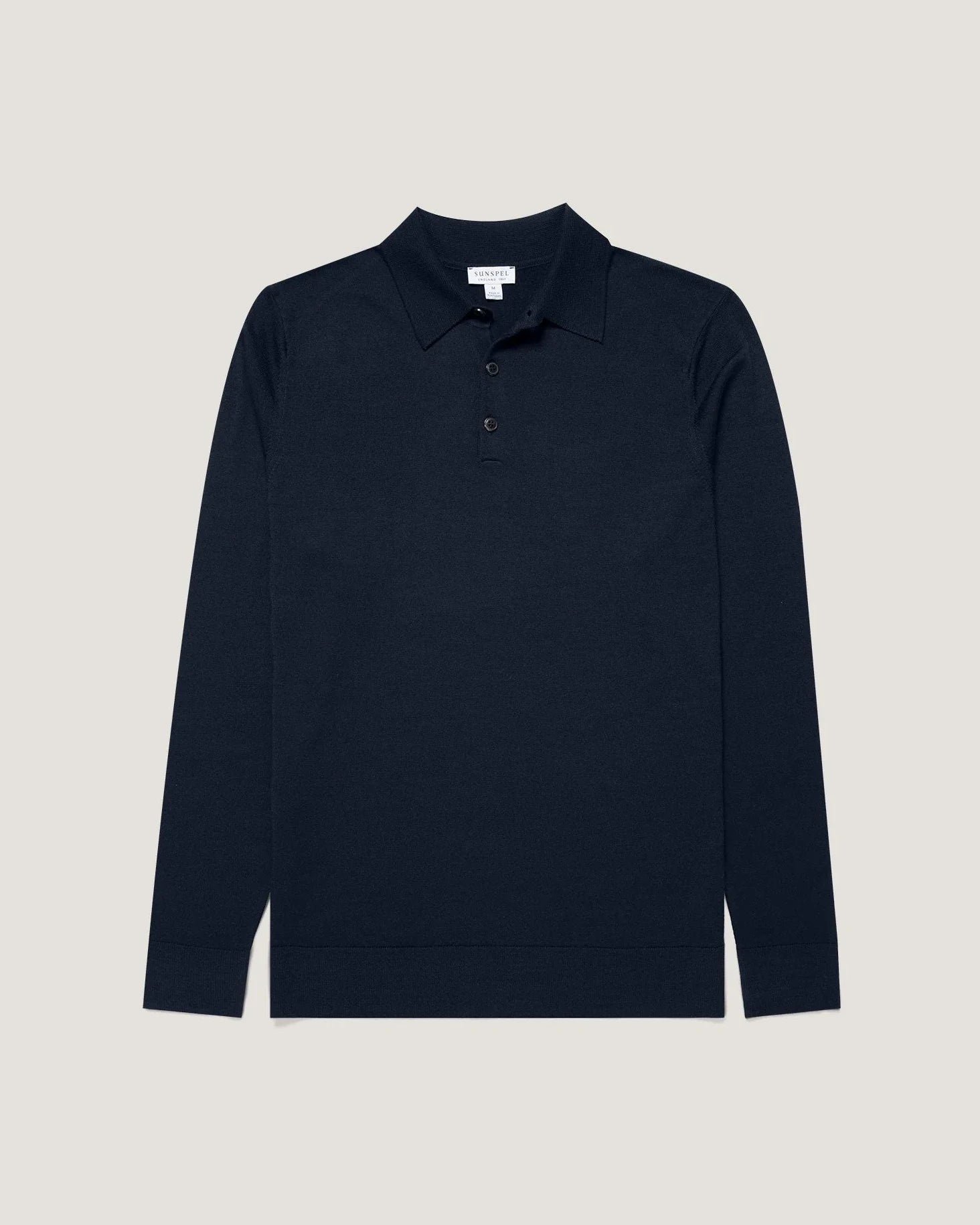 Merino LS Polo Shirt - Navy