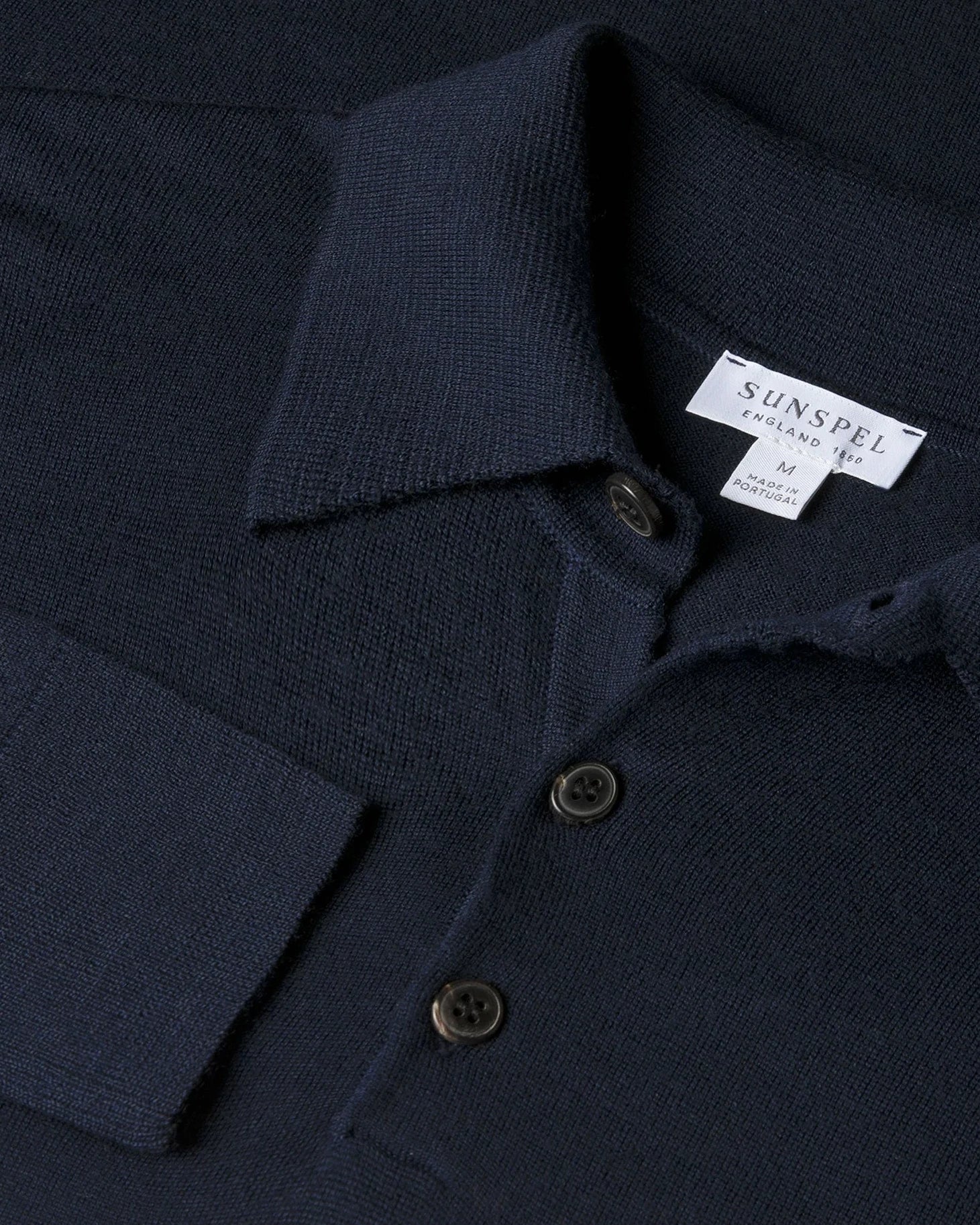 Merino LS Polo Shirt - Navy