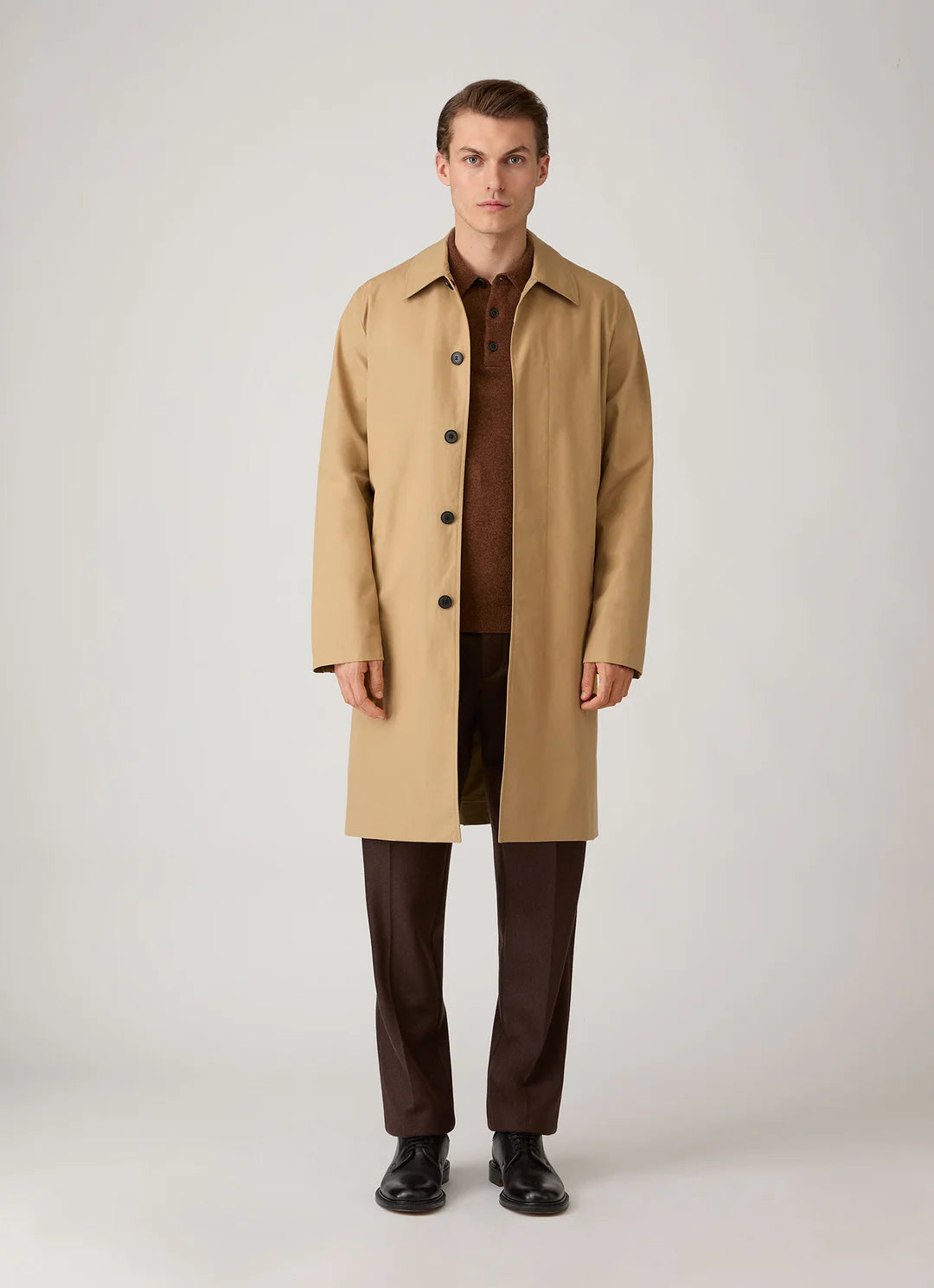 Cashmere Polo - Chestnut Melange