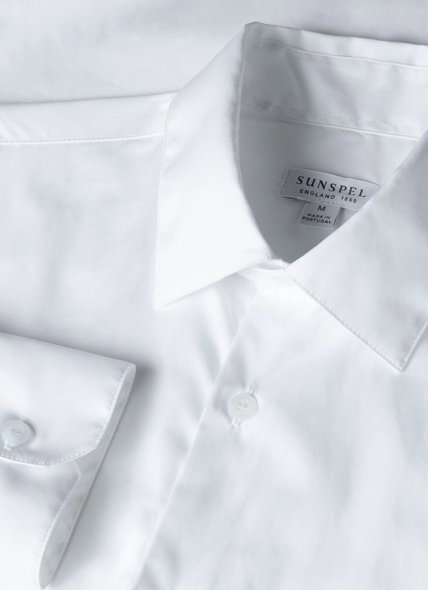 Cotton Stretch Shirt - White