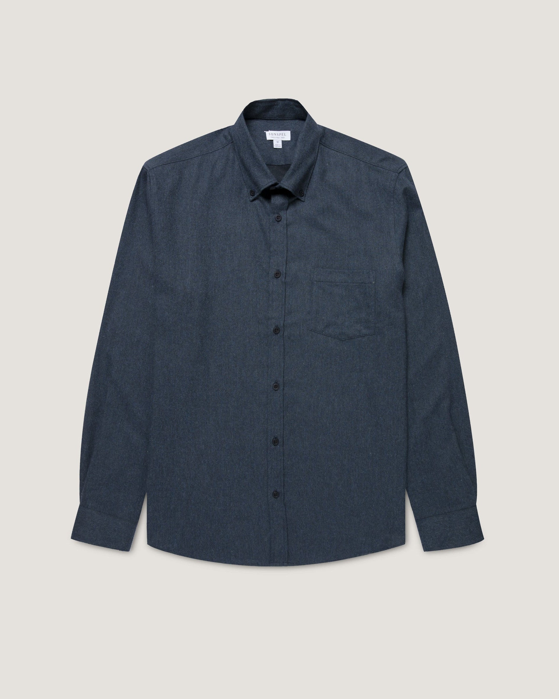 Brushed Cotton Flannel - Blue Melange