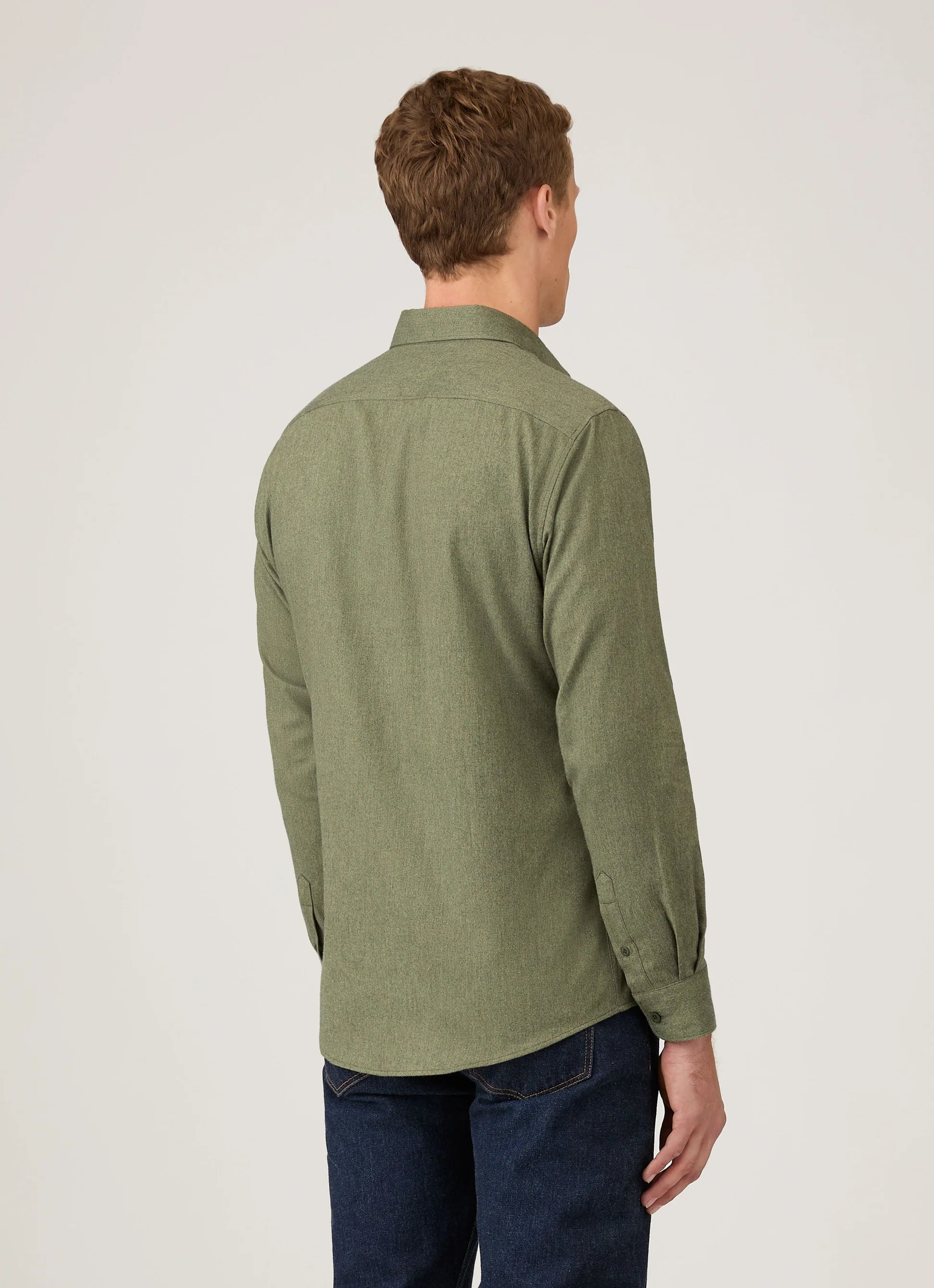 Brushed Cotton Flannel - Sea Moss Melange