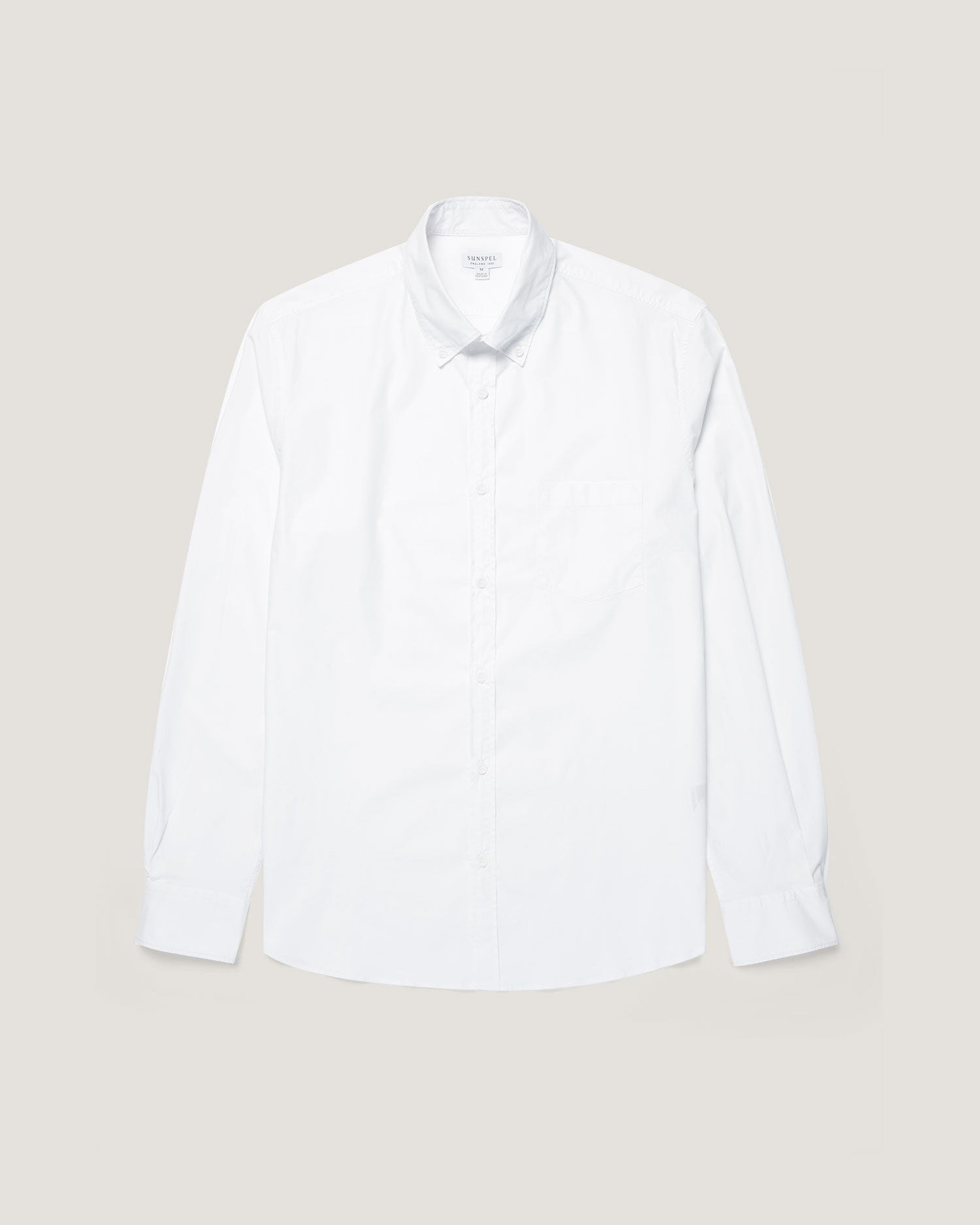 Button Down Poplin Shirt - White