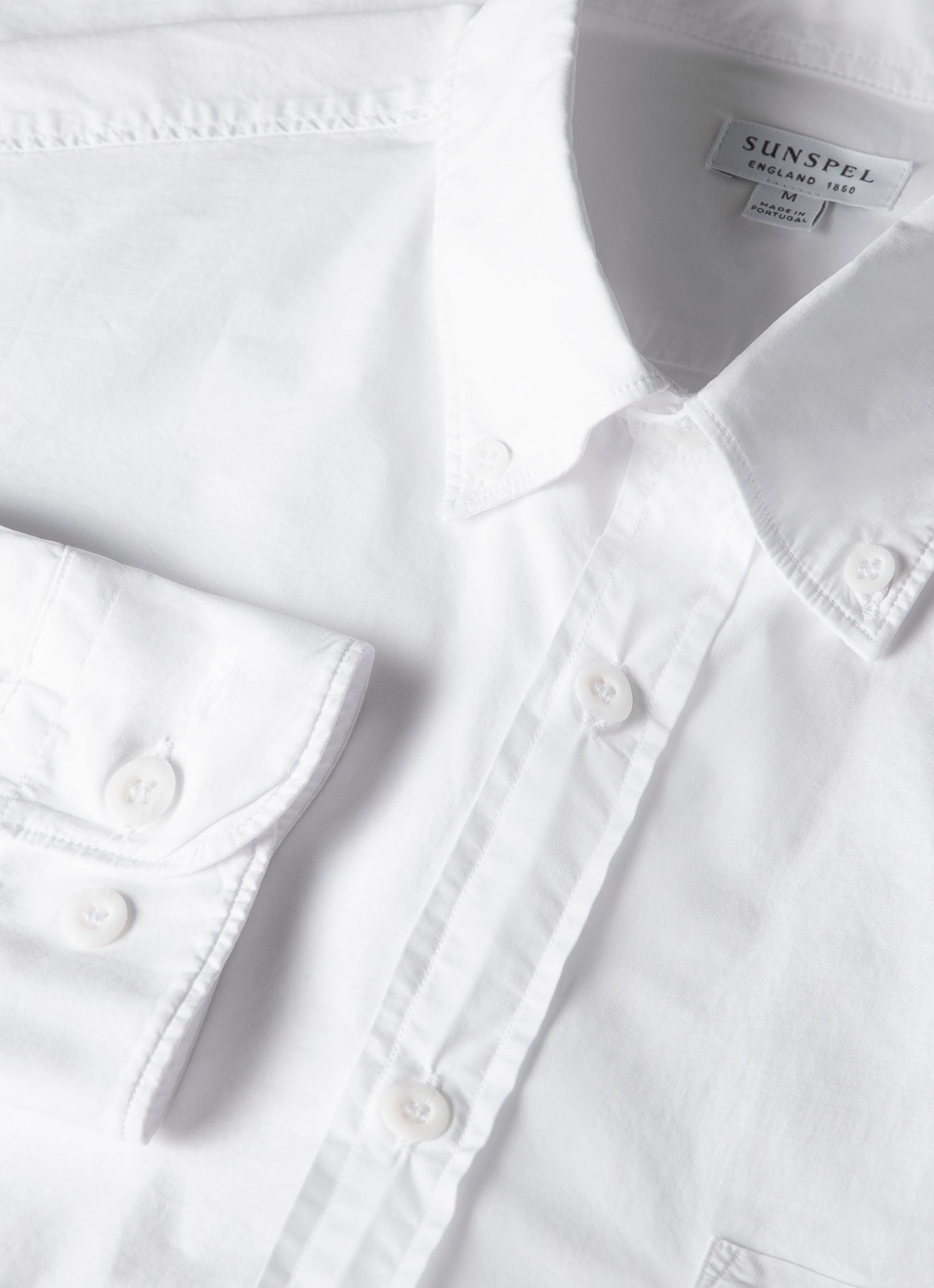 Button Down Poplin Shirt - White