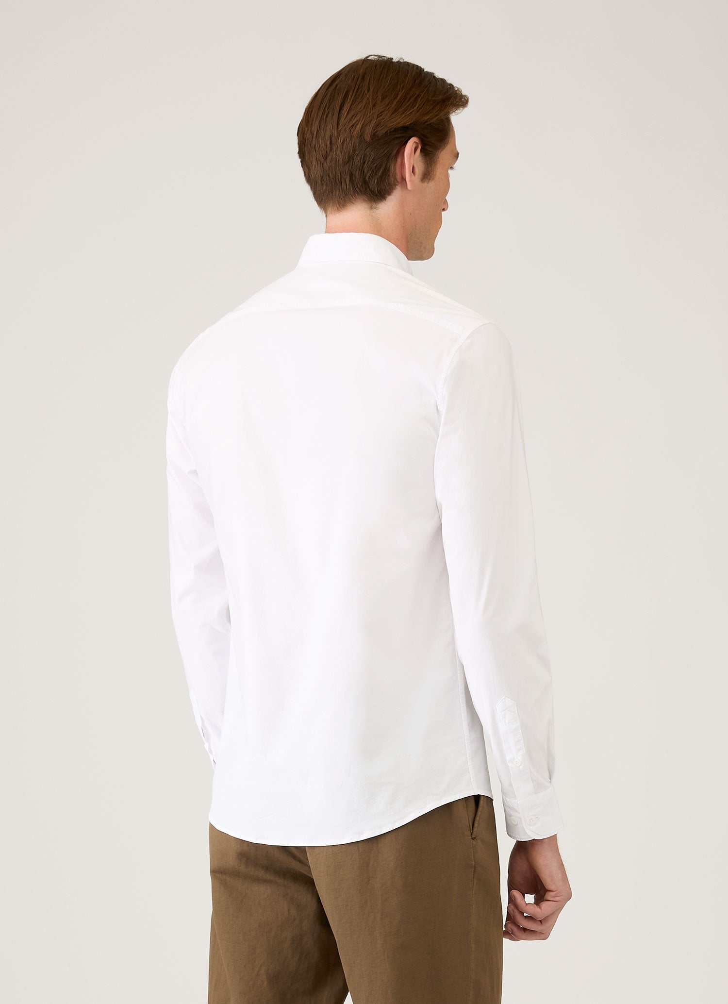 Button Down Poplin Shirt - White