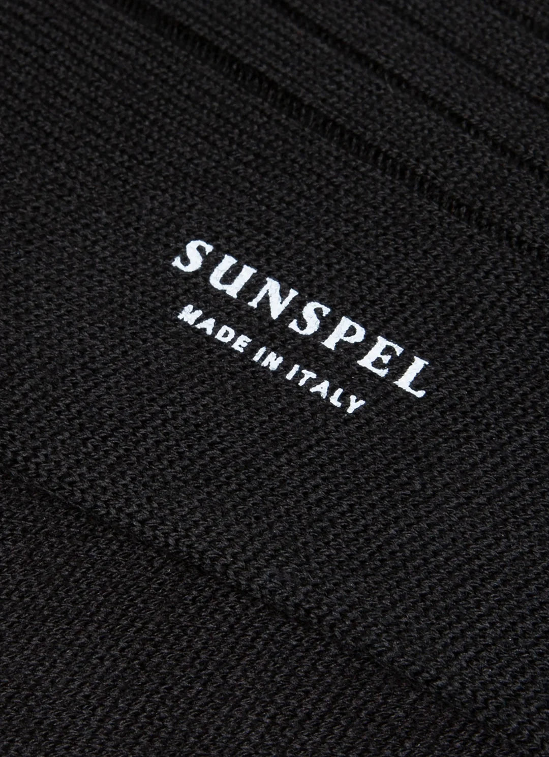 Merino Rib Sock - Black