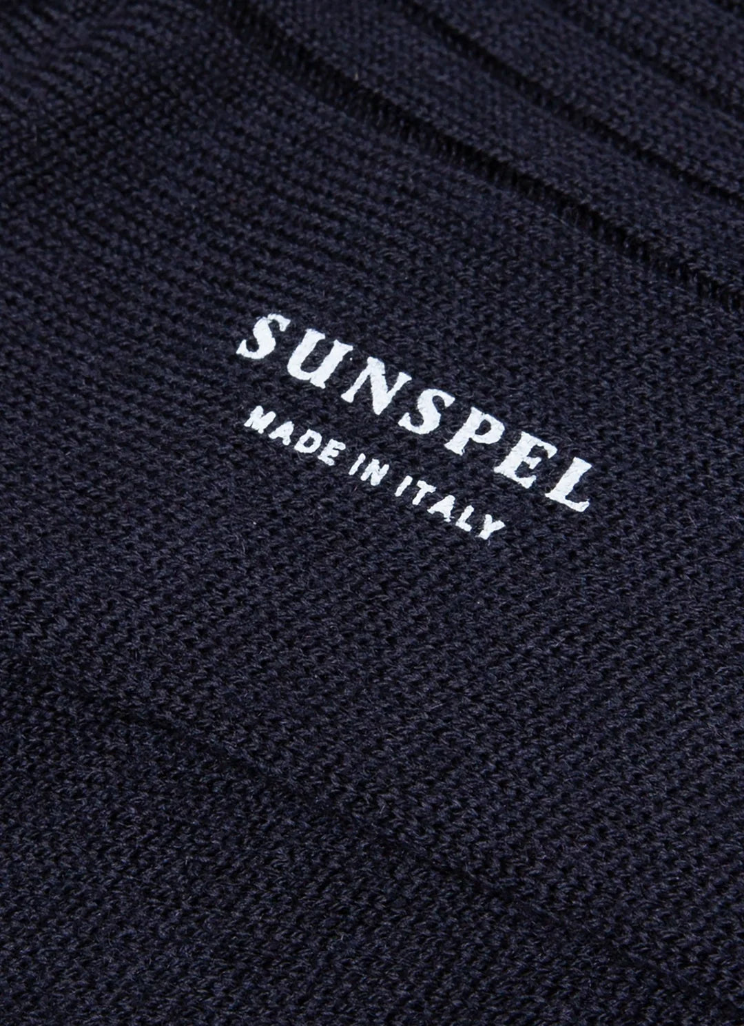 Merino Rib Sock - Navy