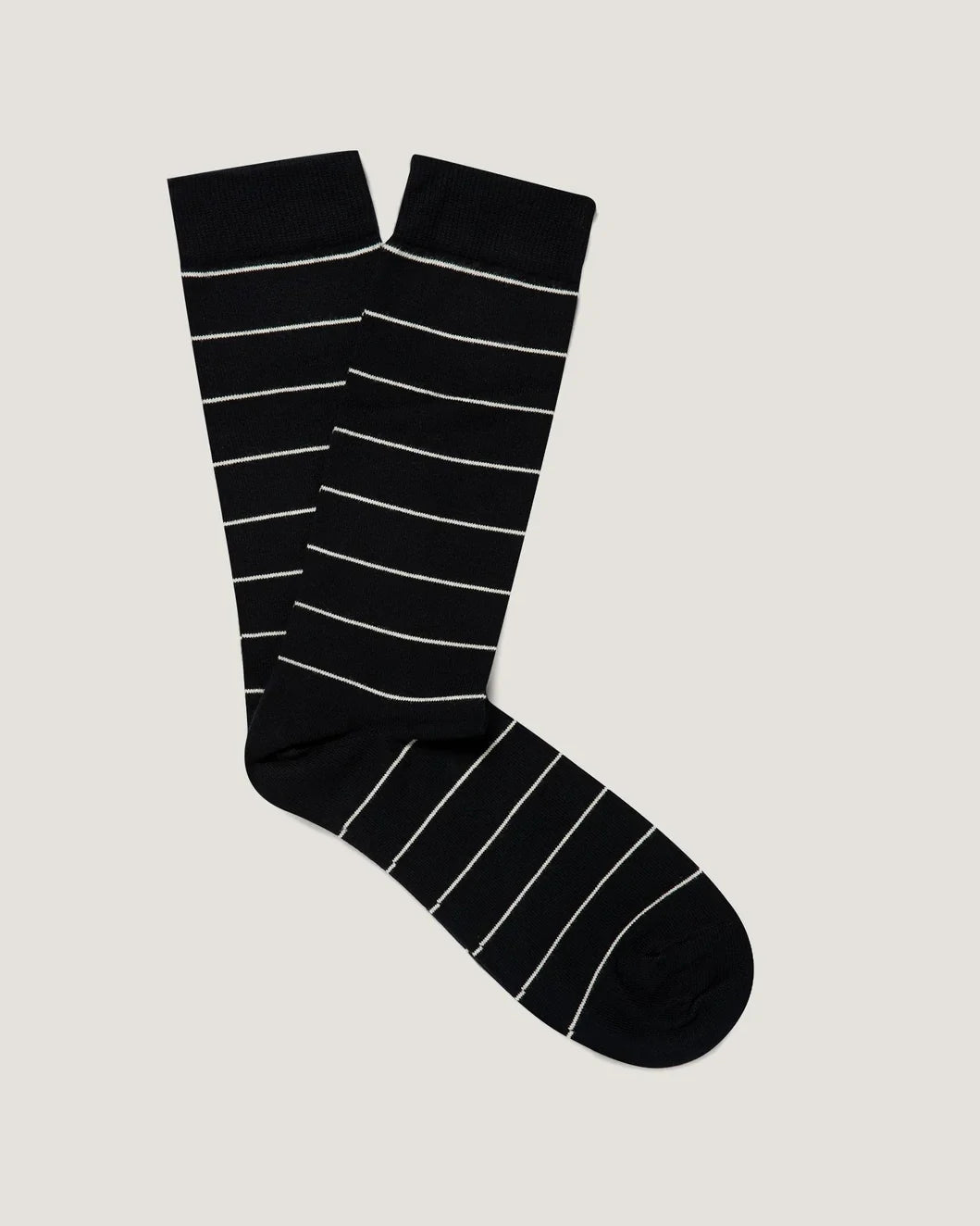 Pinstripe Cotton Sock - Navy/White  Pinstripe