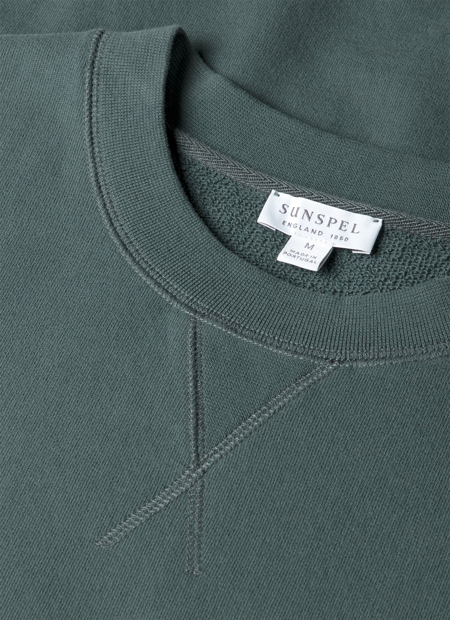 Cotton Loopback Sweatshirt - Dark Petrol