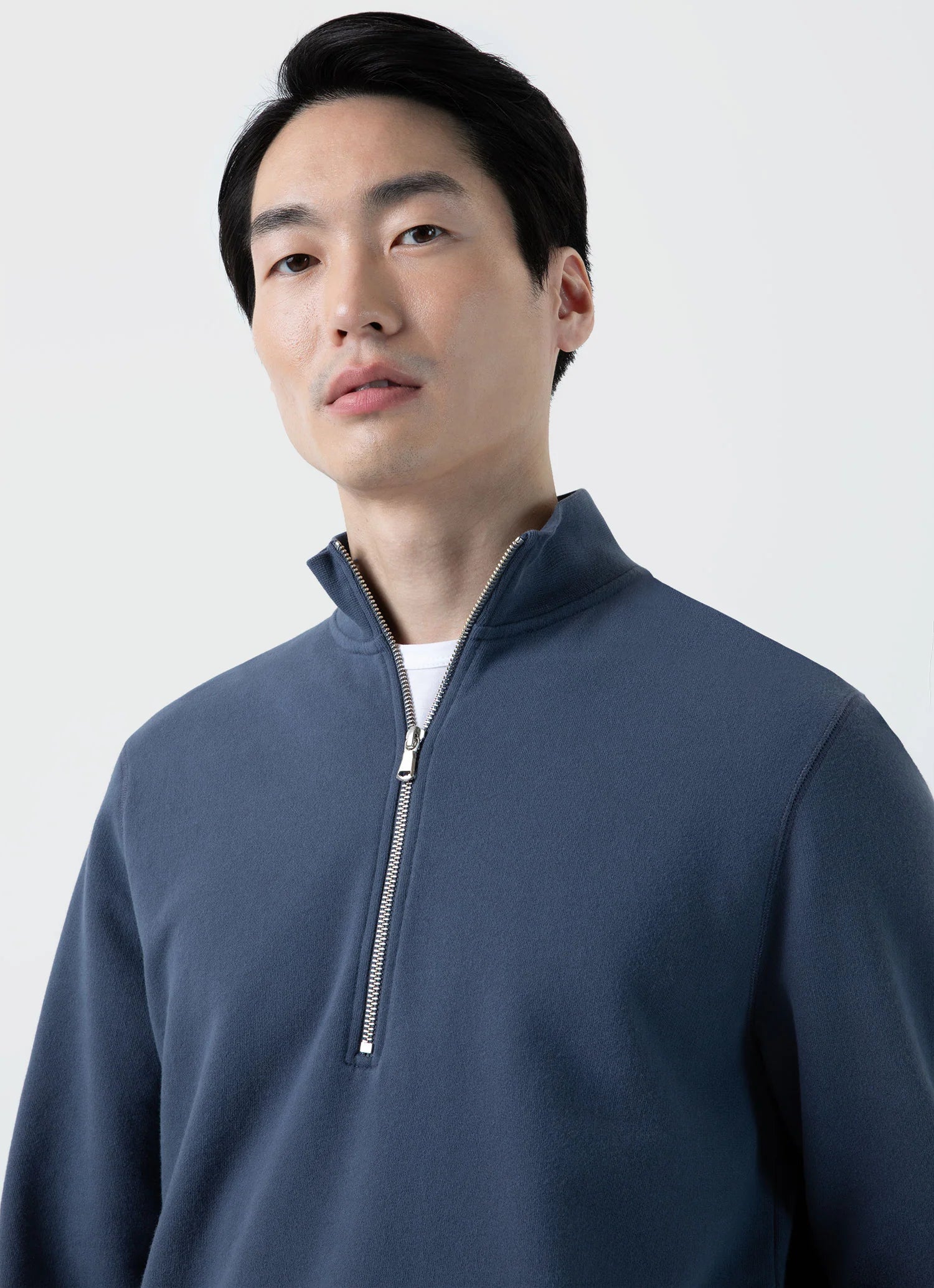 Half Zip Sweatshirt - Slate Blue