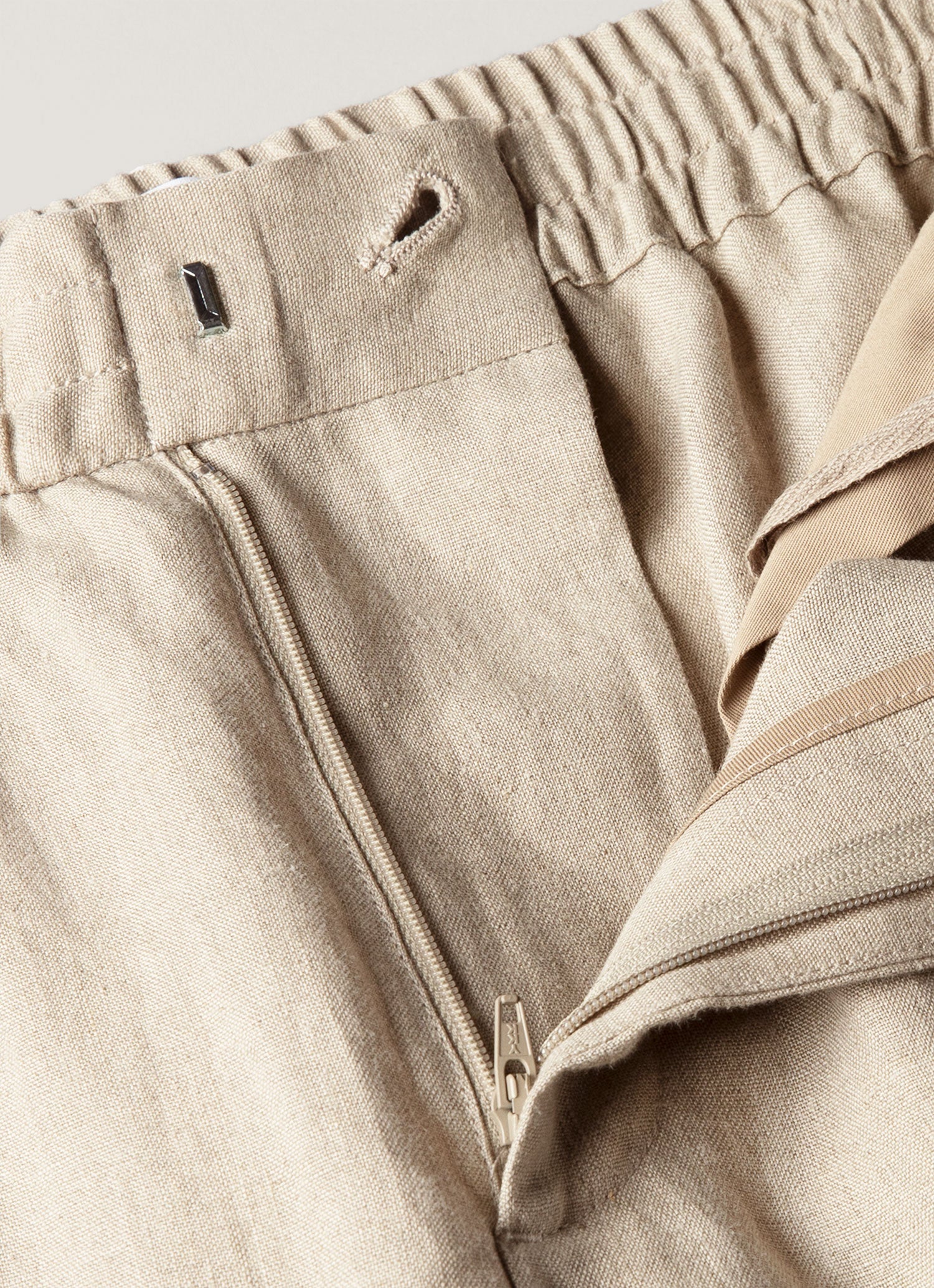 Linen Drawstring Trouser - Sand