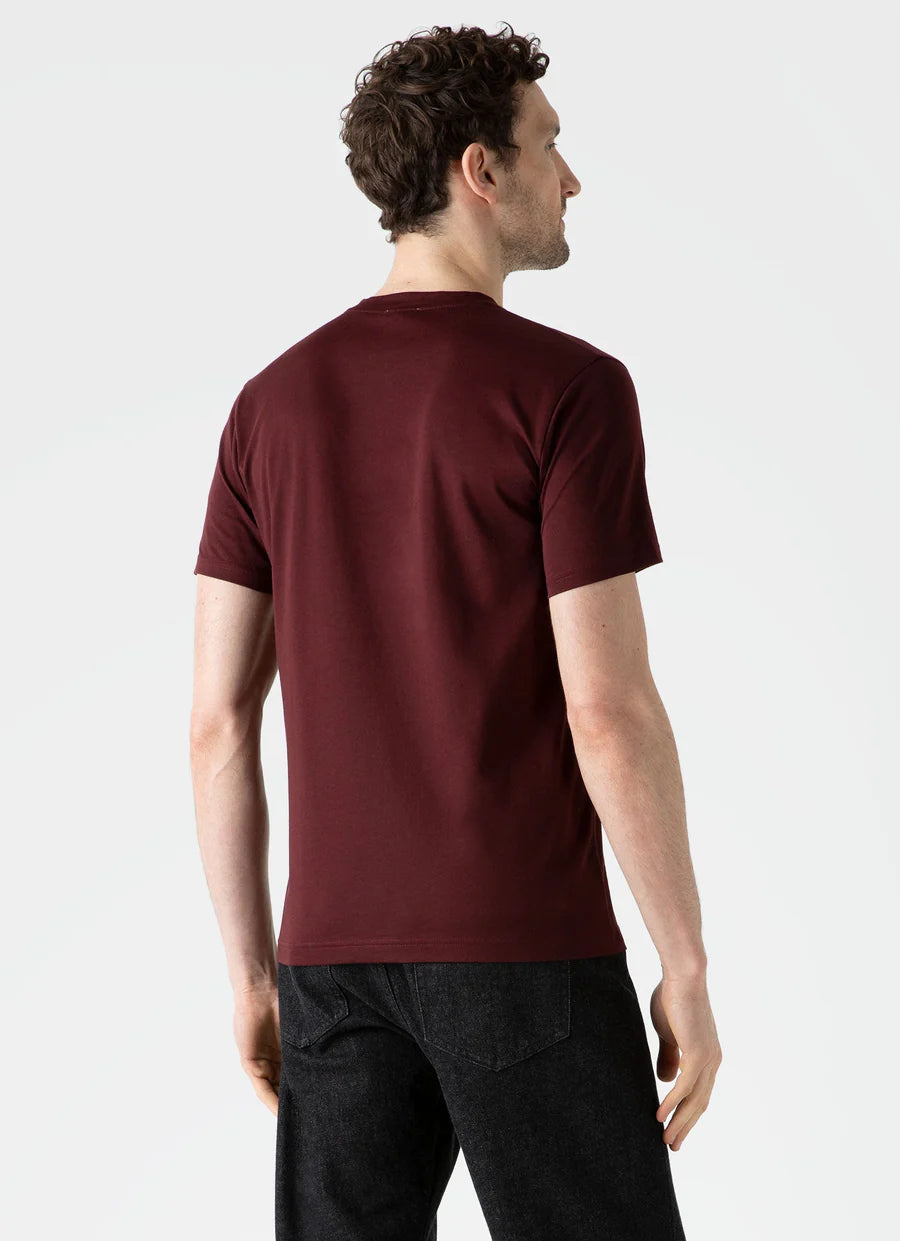 Riviera Crew Neck T-Shirt - Maroon