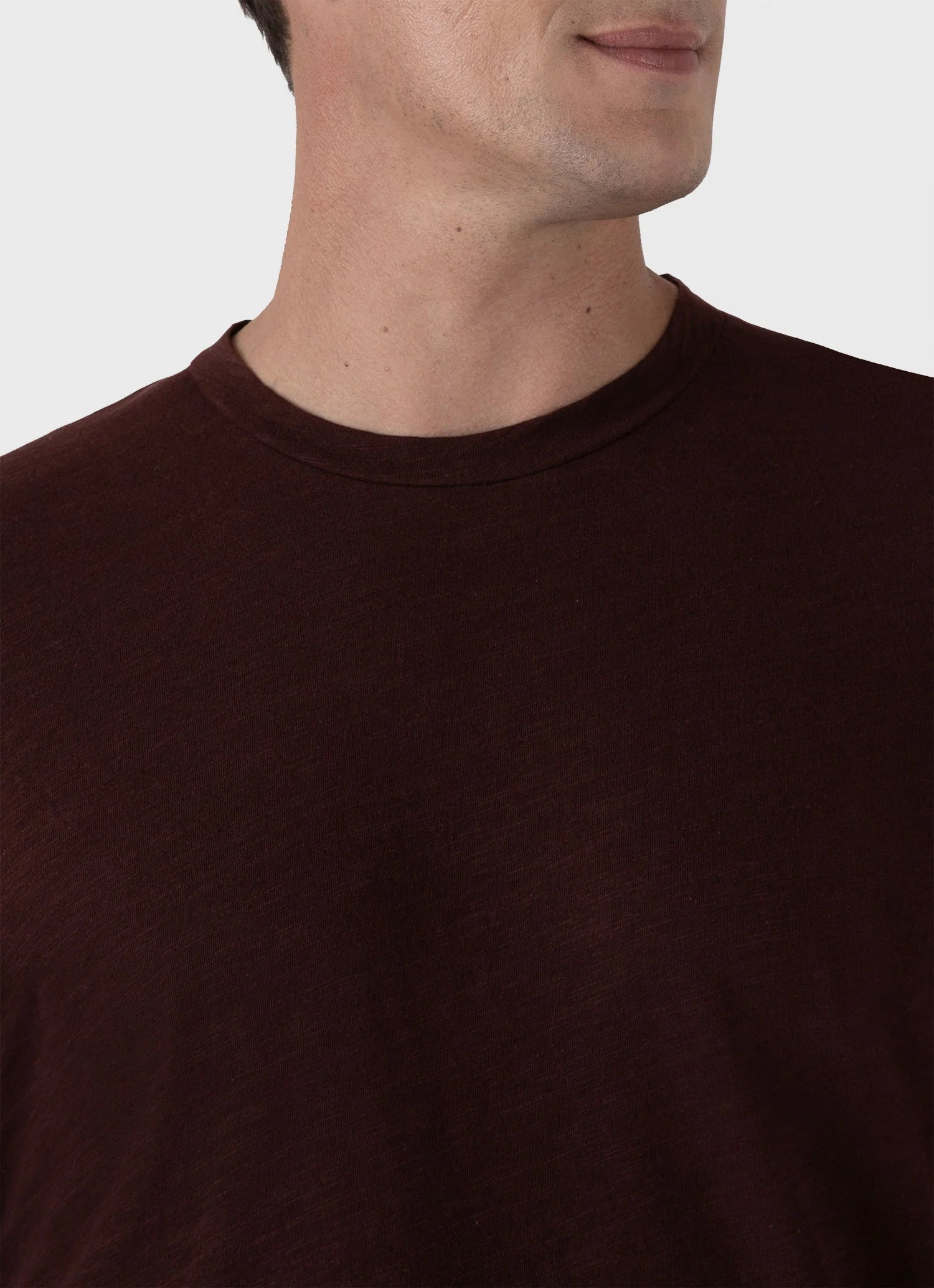 Cotton Linen T‑shirt - Raisin