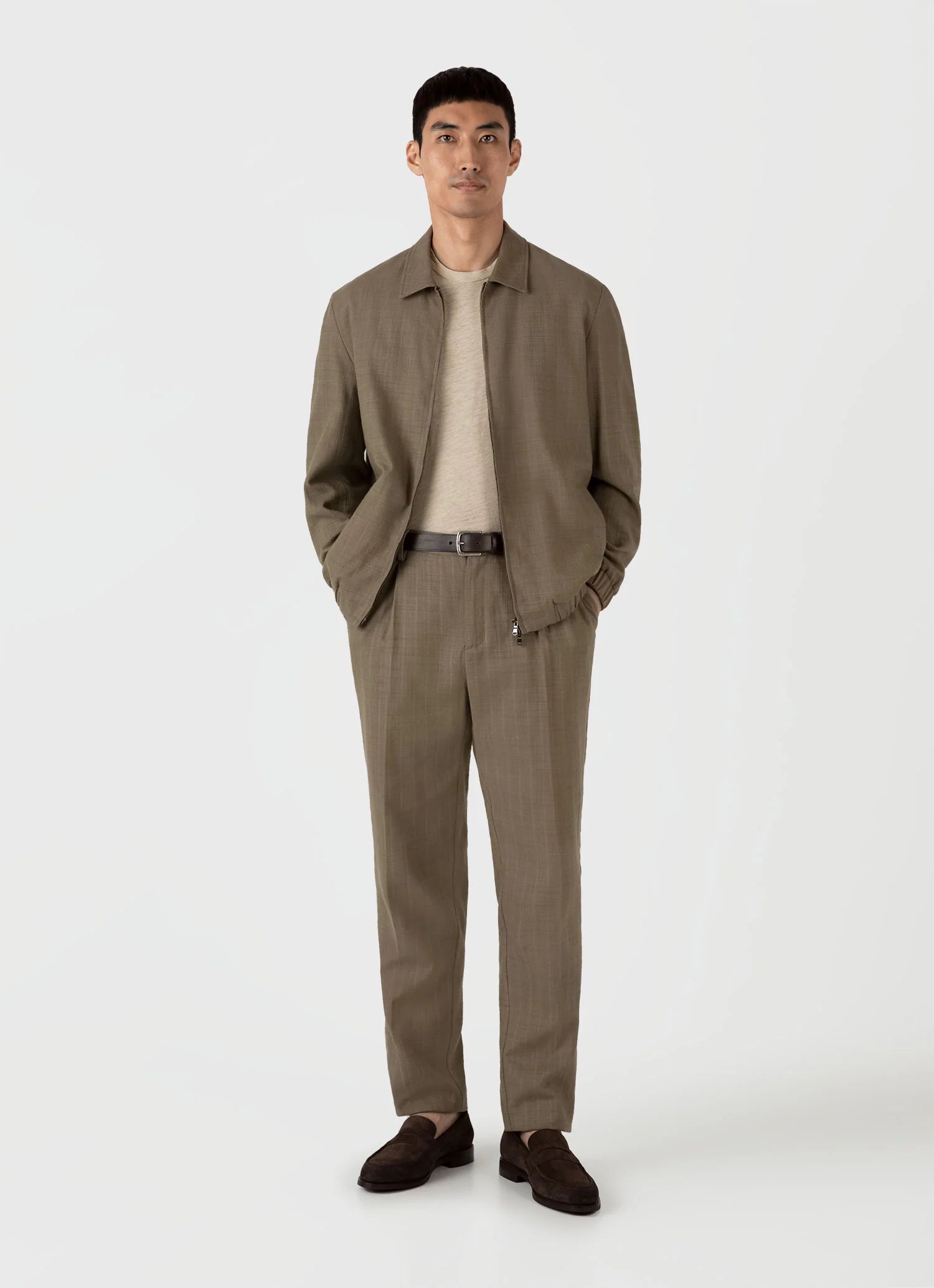 Cotton Linen T‑shirt - Ash Grey