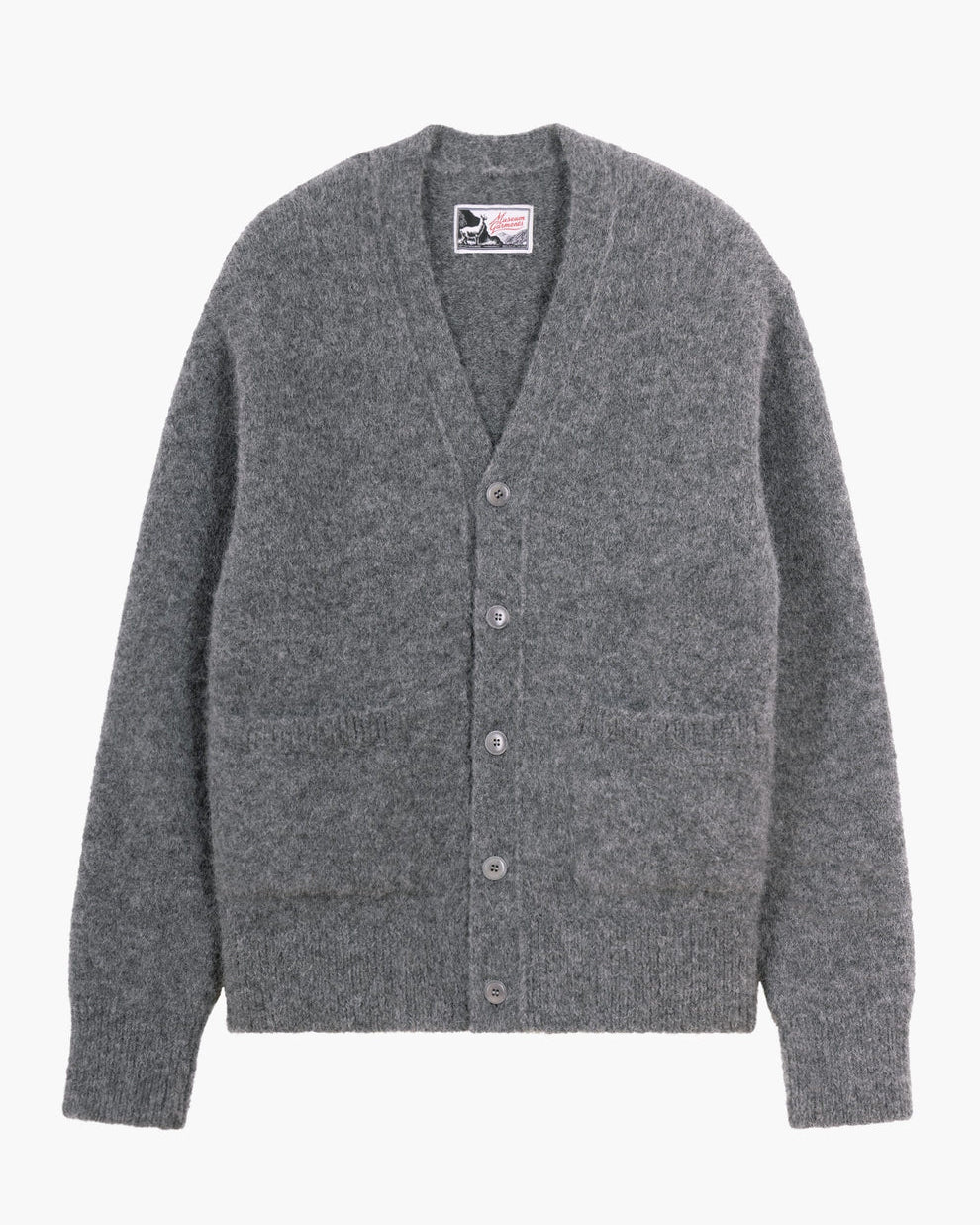 Alpaca Cardigan - Charcoal Gray