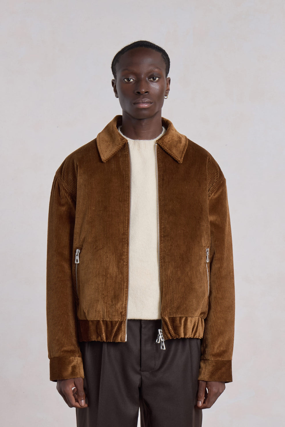 Exhibition Padded Jacket – Brown Corduroy