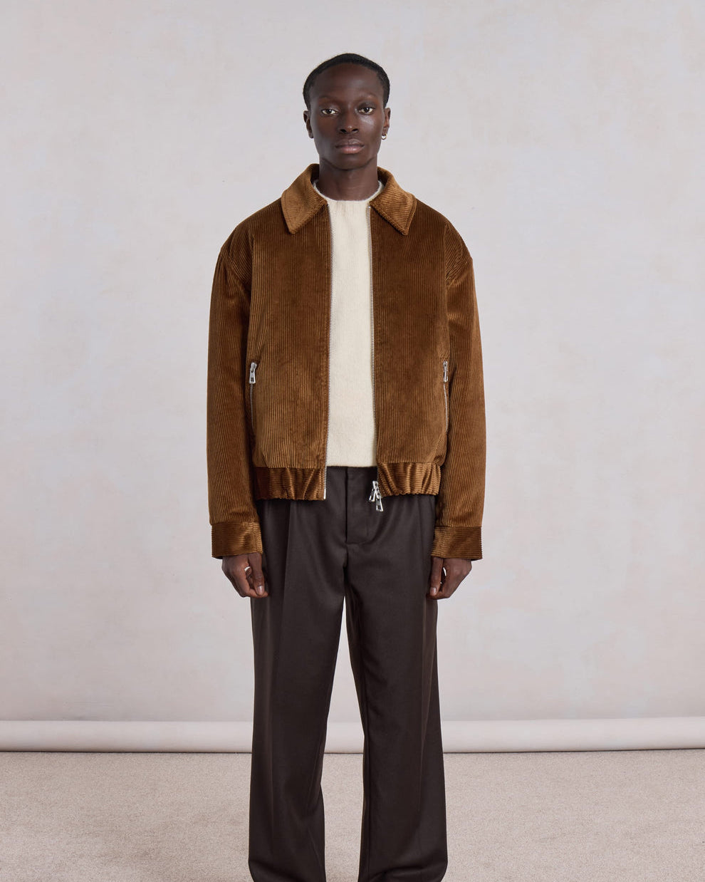 Exhibition Padded Jacket – Brown Corduroy