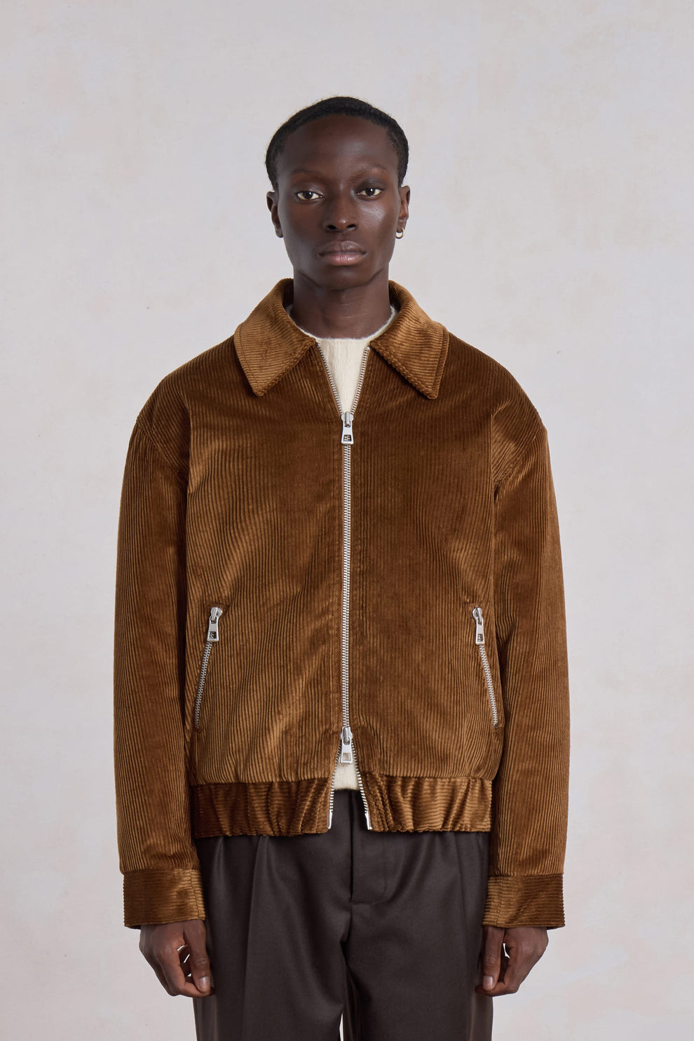 Exhibition Padded Jacket – Brown Corduroy