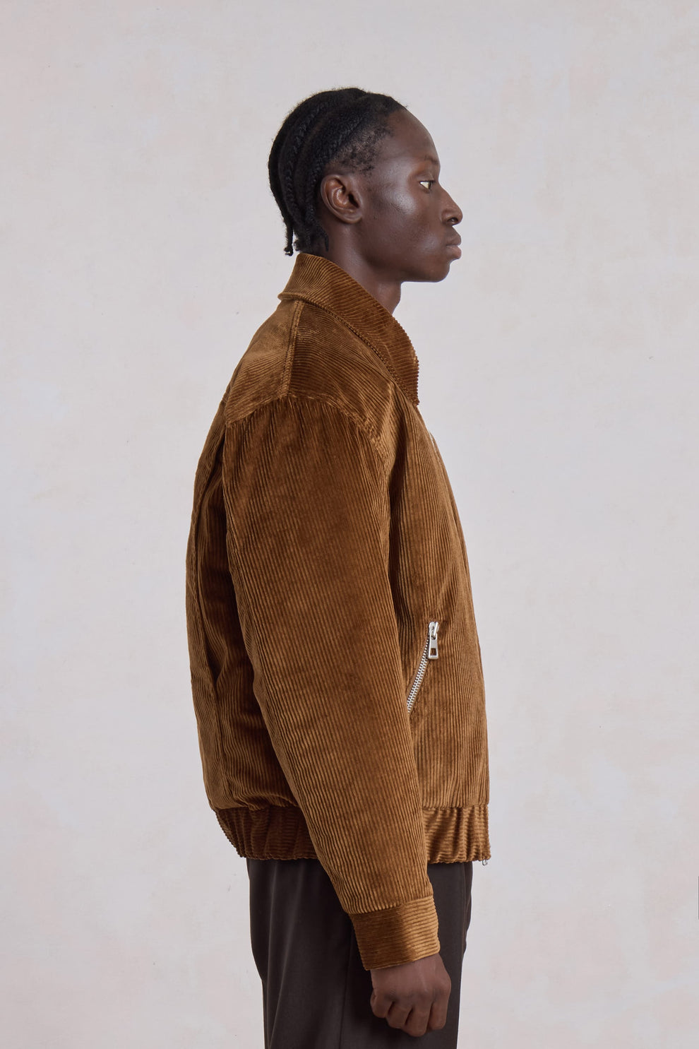 Exhibition Padded Jacket – Brown Corduroy