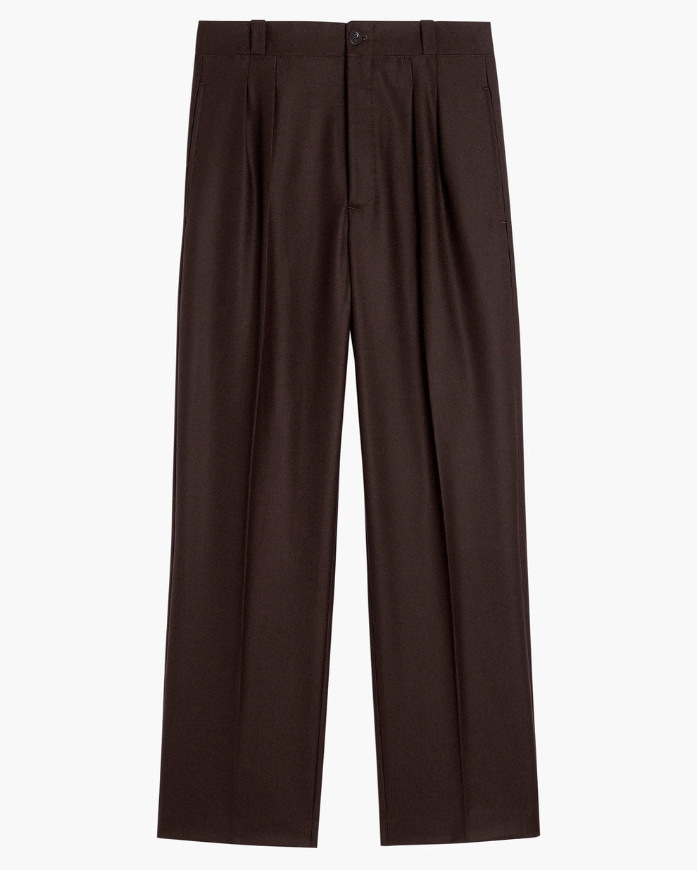 Pantalon French Military - Flanelle de Laine Marron