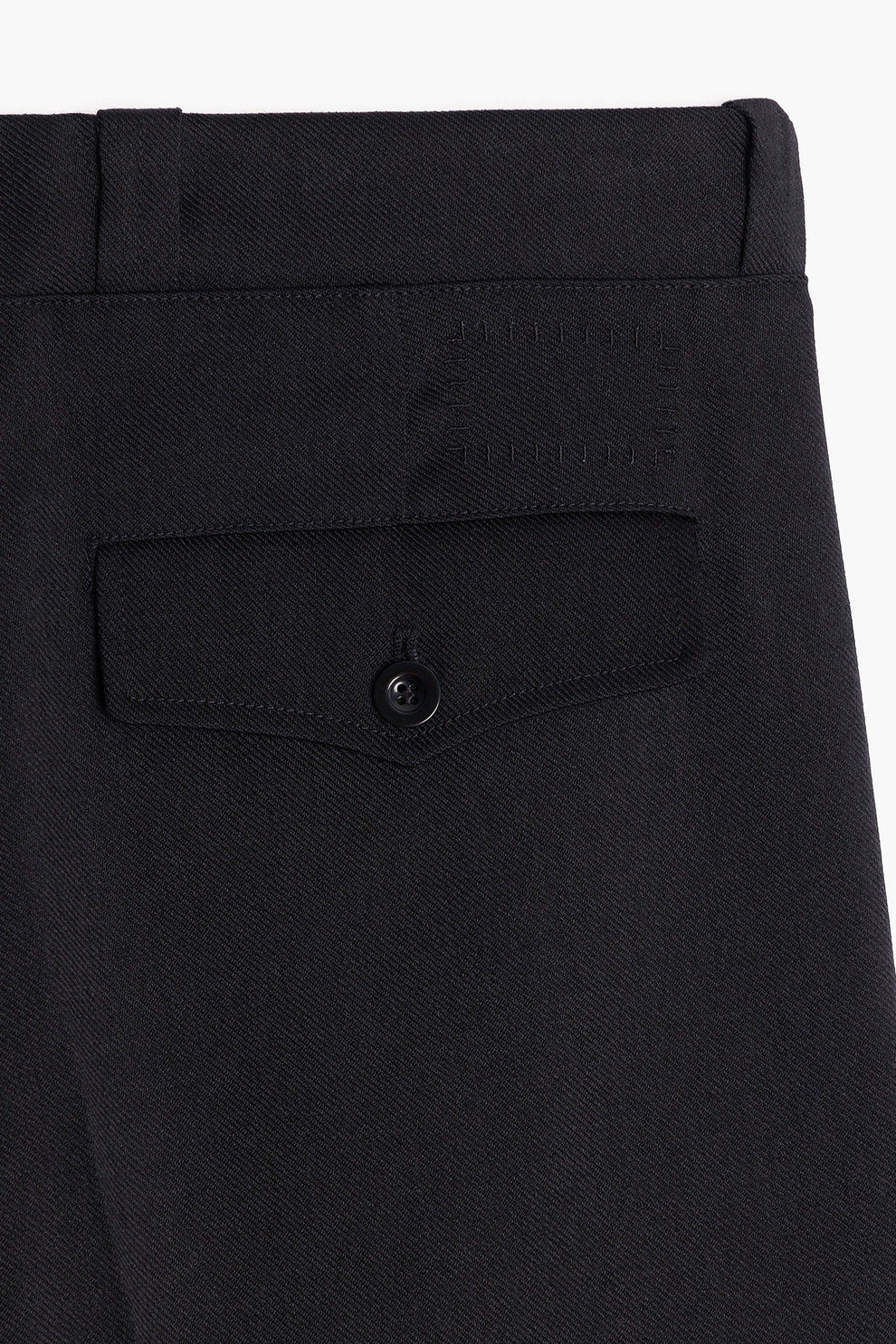 Pantalon French Military - Flanelle de Laine Noir