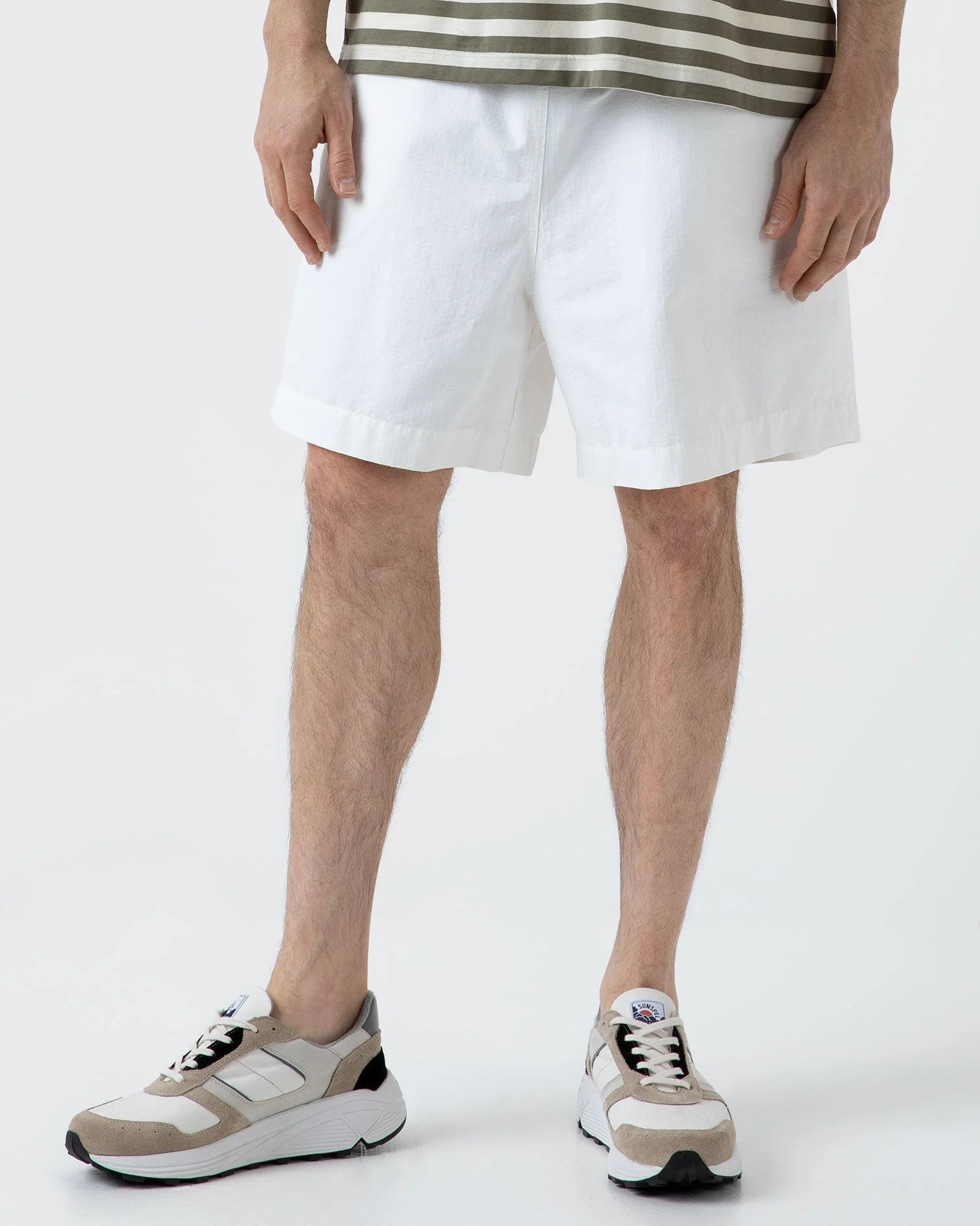 Sunspel x Nigel Cabourn Ripstop Army Short - Off White