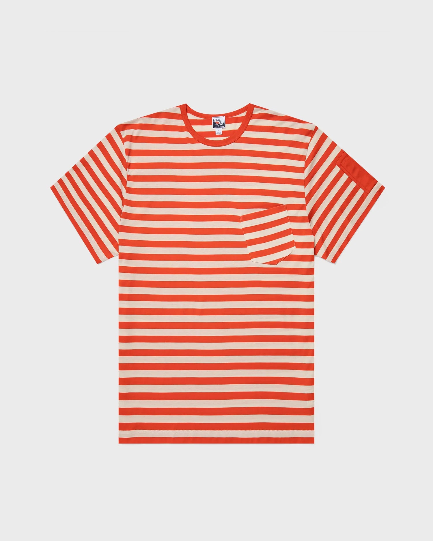 Sunspel x Nigel Cabourn T‑Shirt - Orange / Stone White