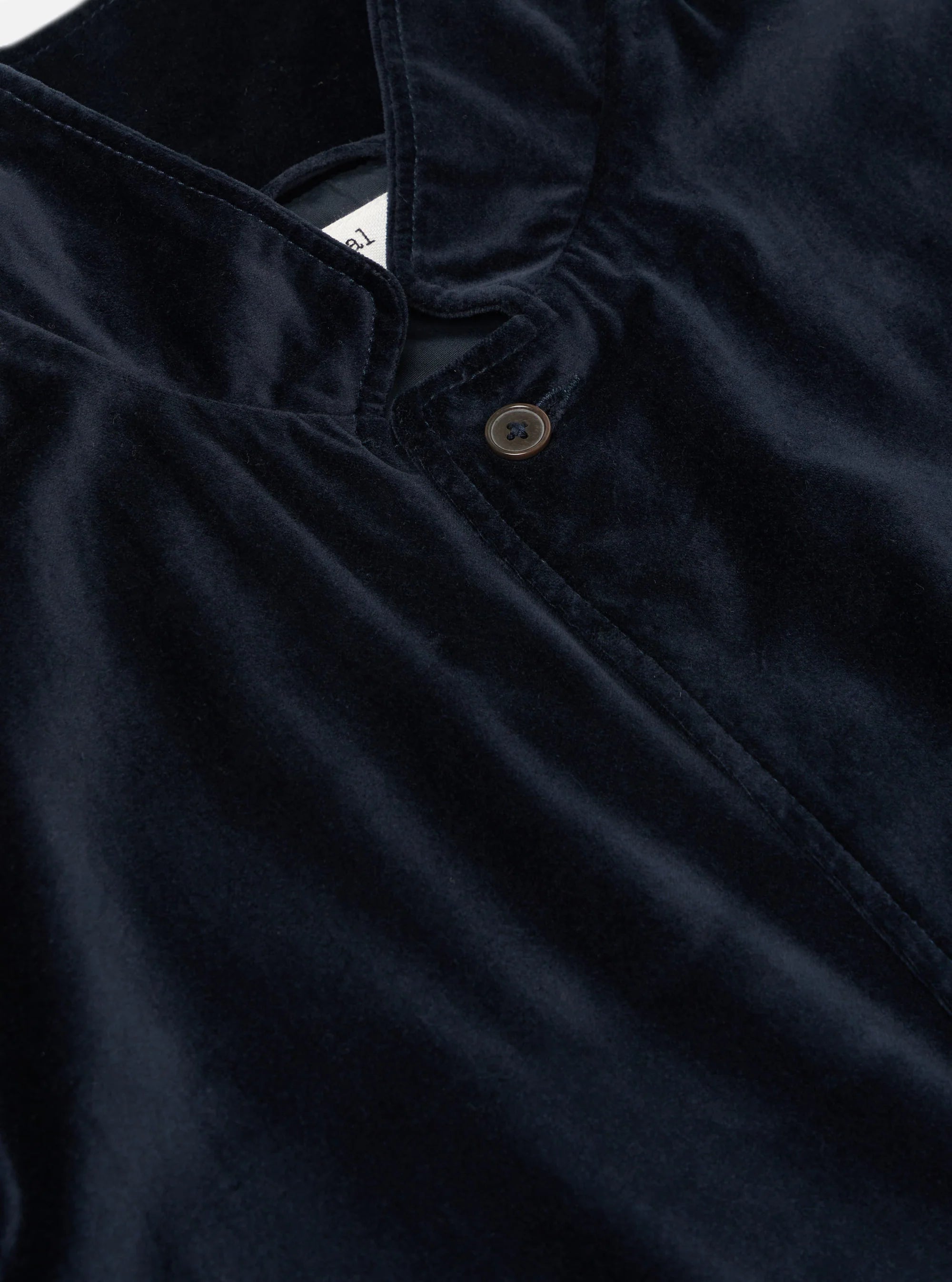 Two Button Jacket - Navy Velveteen