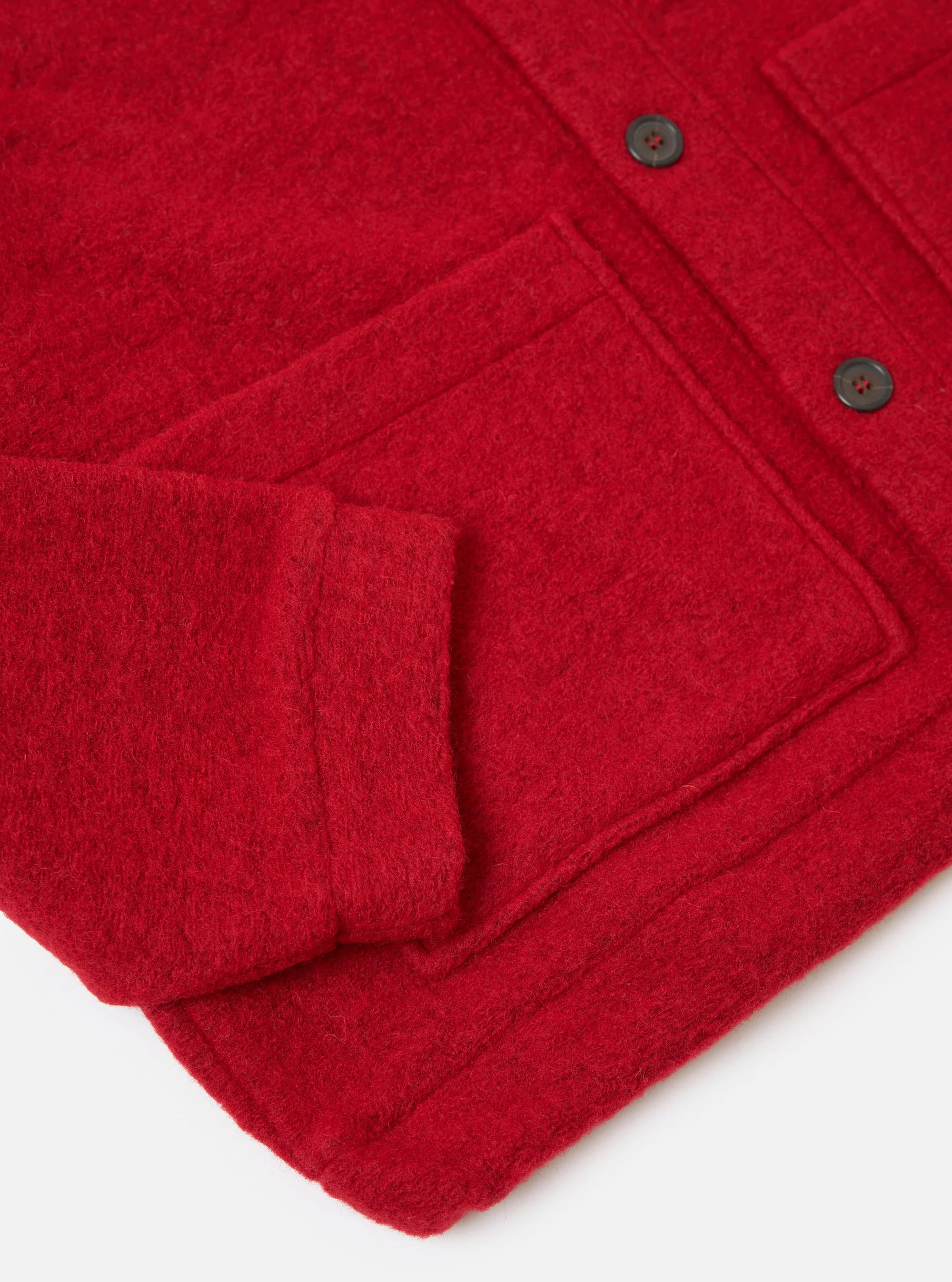 Wool Fleece Advance Cardigan - Red